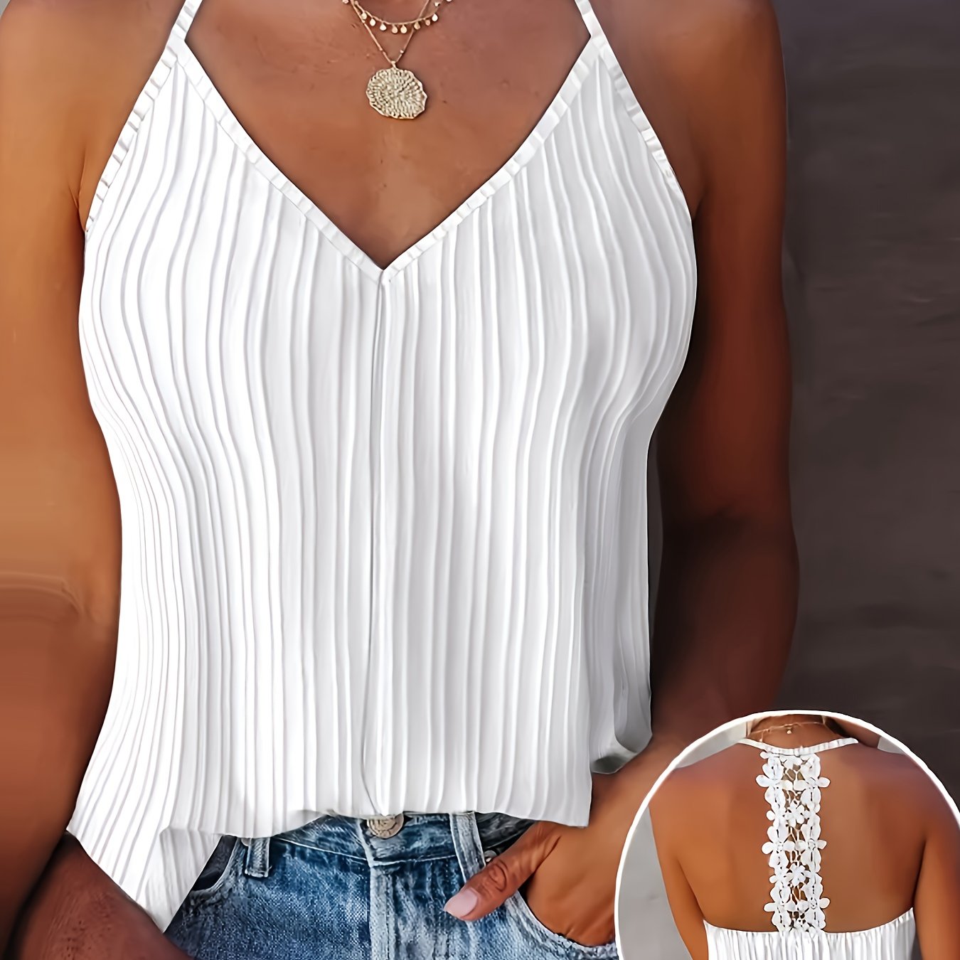 Cross-border Off-shoulder Solid Color Fashionable Casual Sleeveless Top