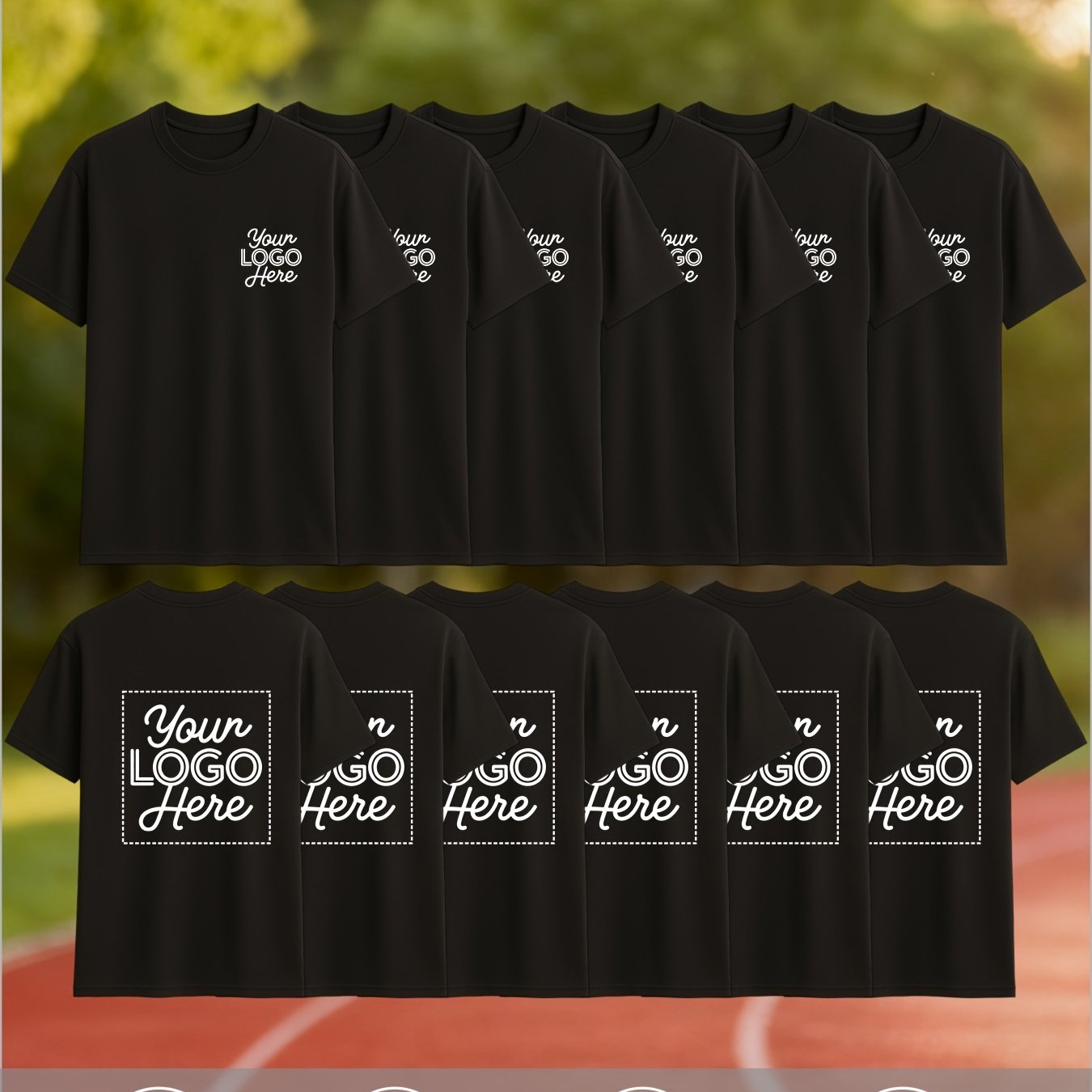TEMU Lot de 6 T-shirts de sport à séchage rapide personnalisés pour homme – Légers, respirants, évacuant l'humidité et à séchage rapide, et