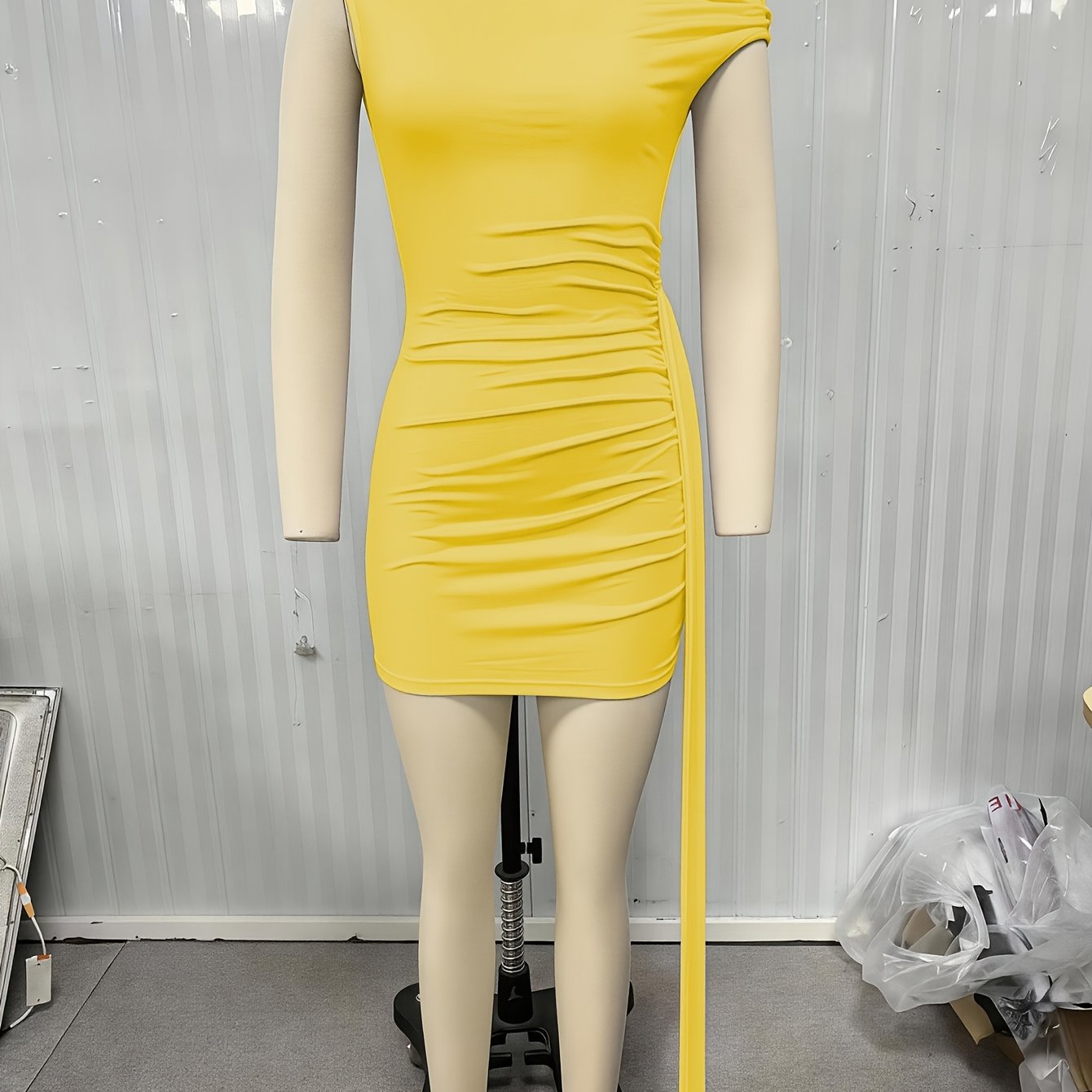 womens summer solid asymmetrical shoulder slant - Temu Qatar