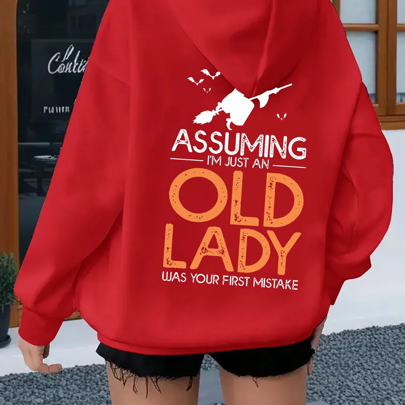 TEMU Plus Size, Plus Size Women's Casual Fall And Winter Sweatshirt With Monogram Print, Long Sleeve Pocket Hooded Zipper Jacket, Women', Hoodie,