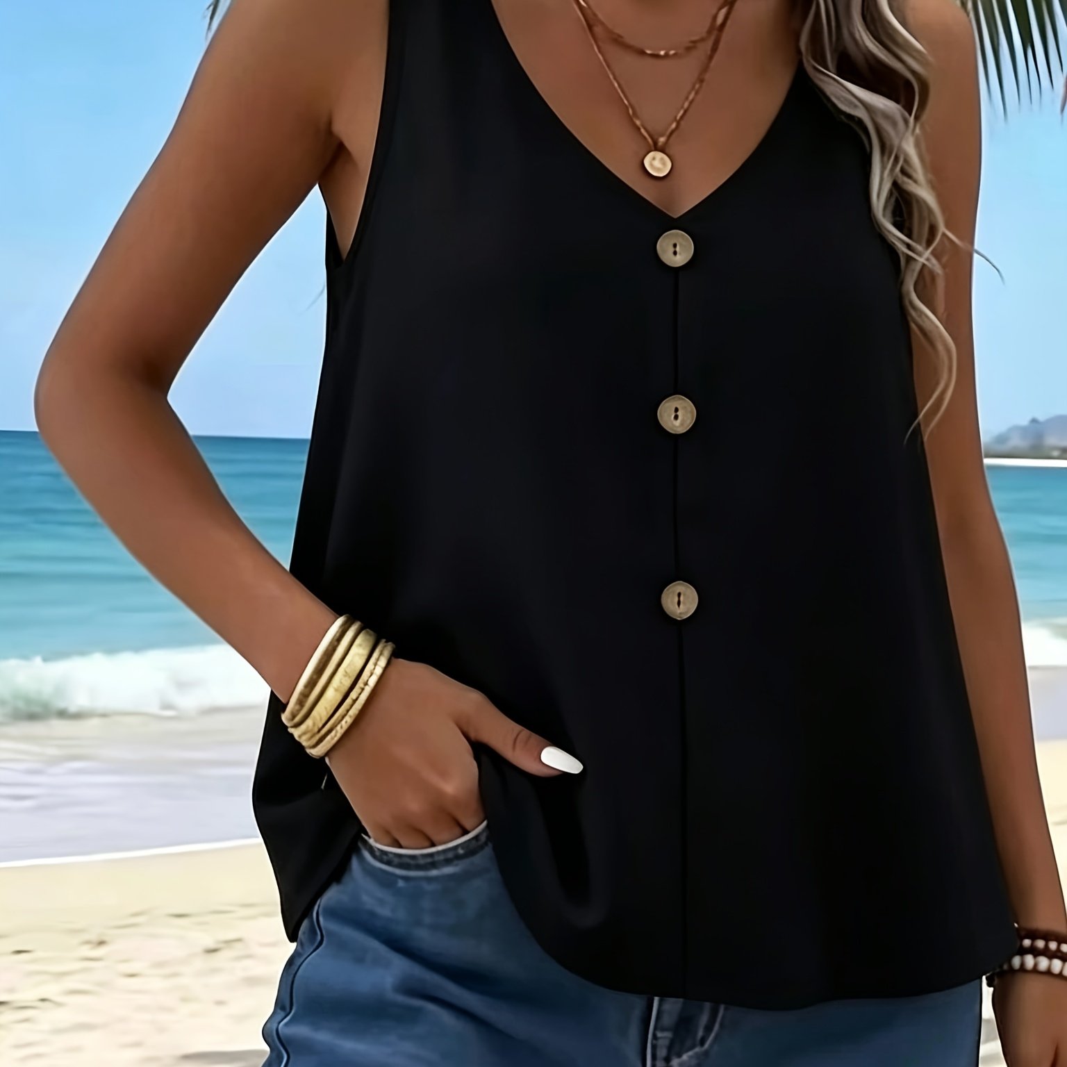 TEMU Solid Vest