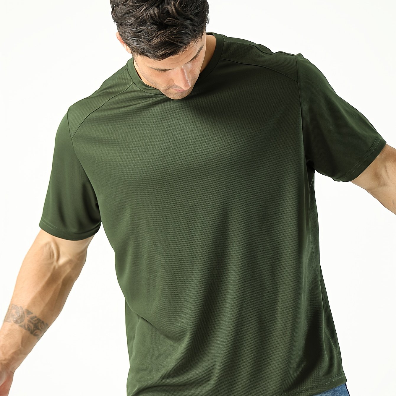 Plus Size Men's Solid T shirt Short Sleeve Tees Summer Men's - Temu