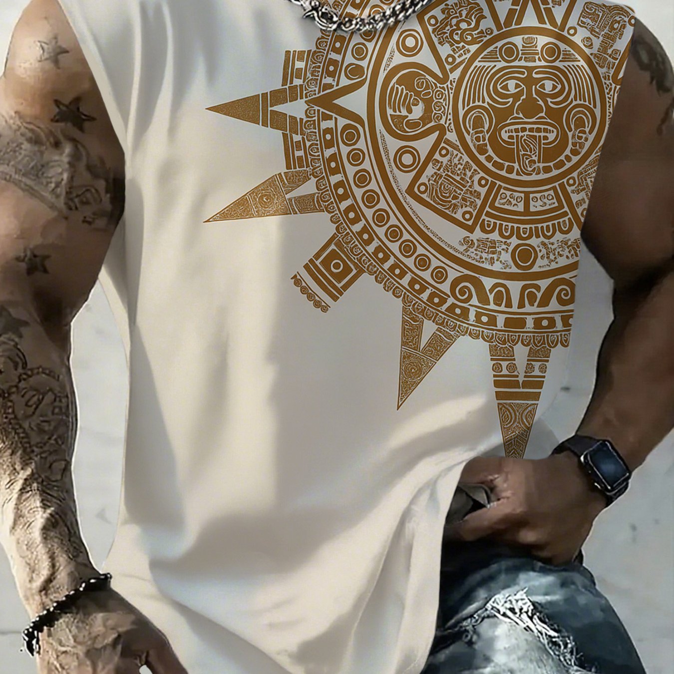 TEMU Men's Colorful Printed Cartoon Pattern Comfortable Breathable Vest, Men's Casual Sleeveless T-shirt, Summer Fitness Workout Training Basketball