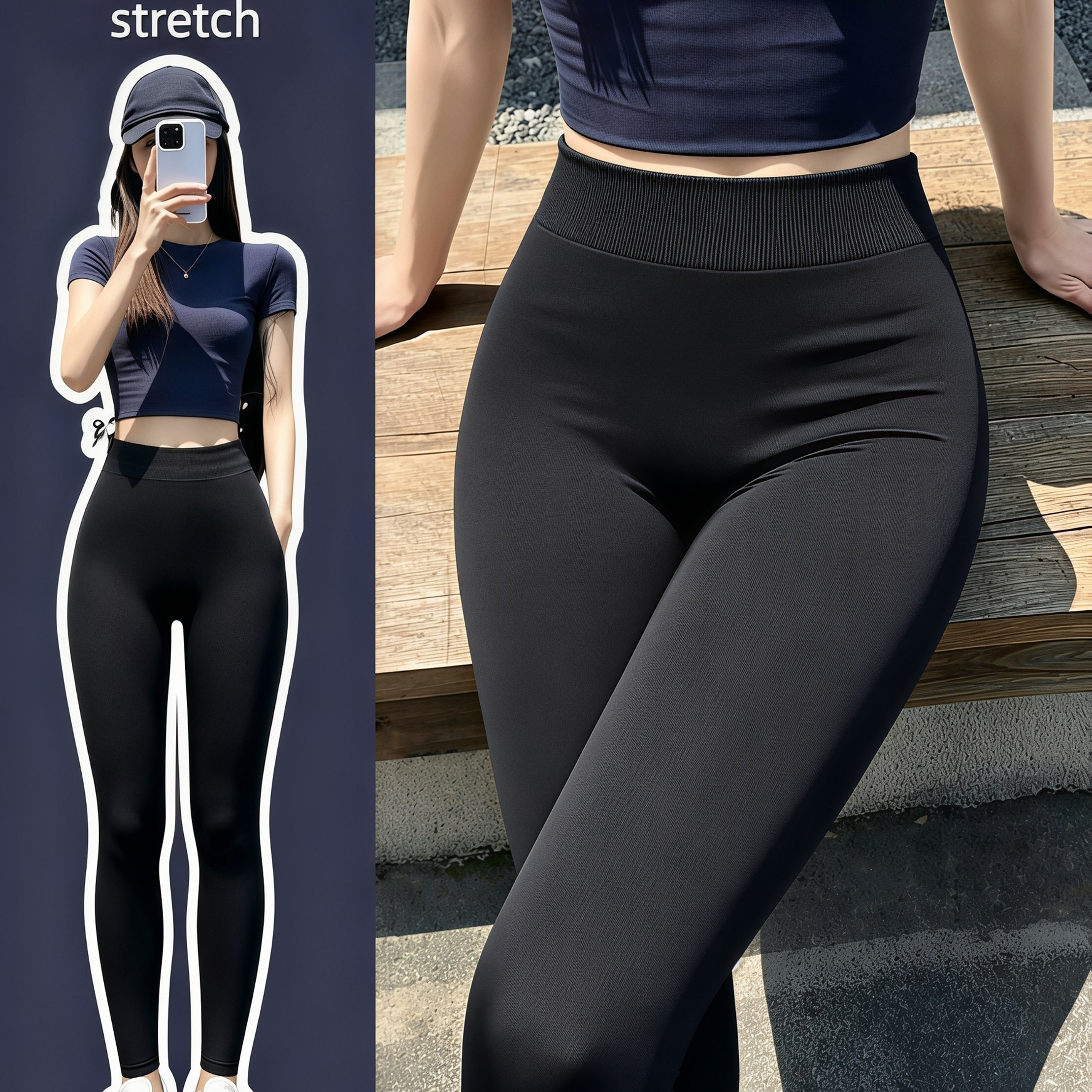 TEMU Women' Color Vintage Elegant Leggings, High-waist Stretch Breathable Comfortable Casual Leggings For Daily Wear, Shopping, And Workouts