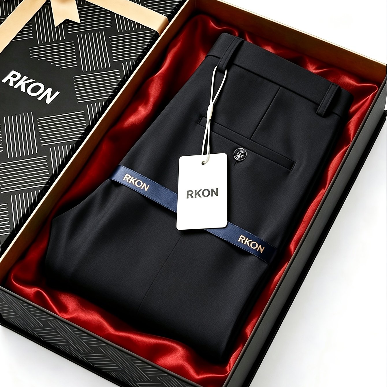 TEMU Comfortable And Draping Men's Micro-stretch Breathable Wrinkle-resistant Trousers, Lightweight Business Professional Formal Dress Pants