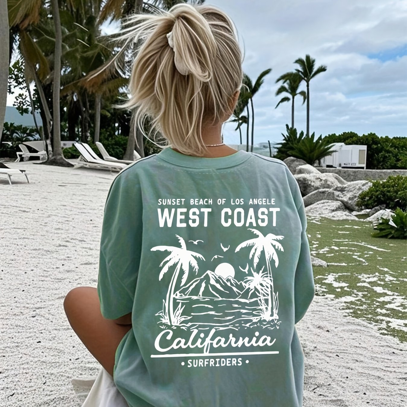Graphic Print T-shirt, Short Sleeve Crew Neck Casual Top For Summer & Spring, Women's Clothing