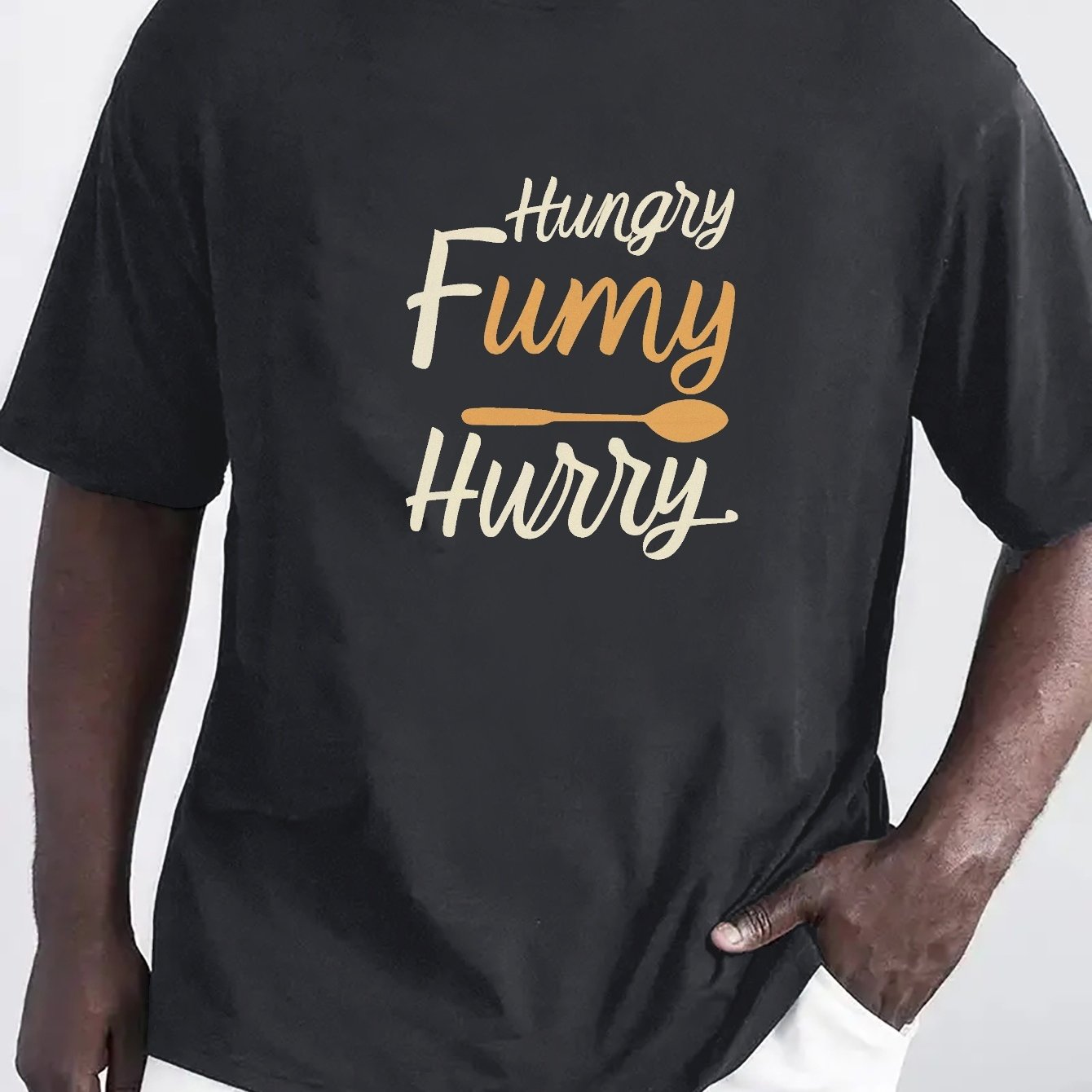 hungry funny print t shirt tees men casual short Temu South Africa