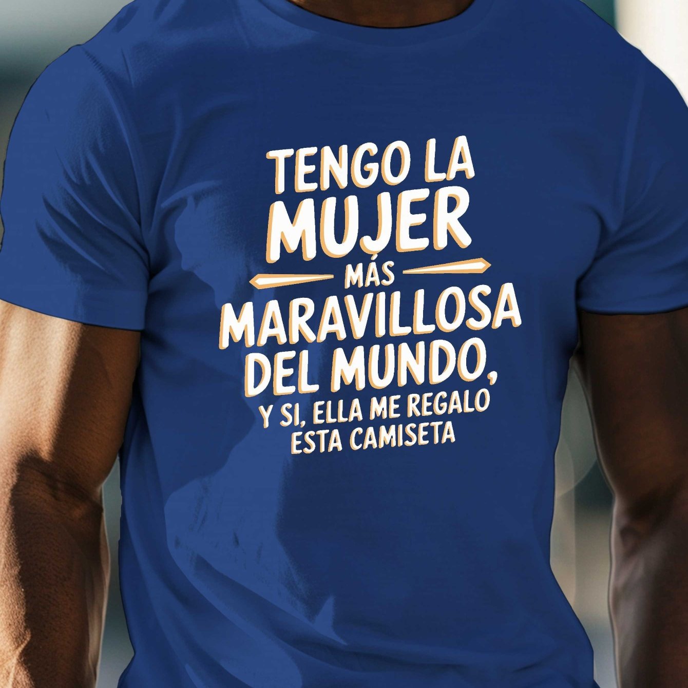 TEMU Camiseta con en Español para , Cuello Manga Corta para Hombre, T-Shirt Casual y Cómoda para el Verano