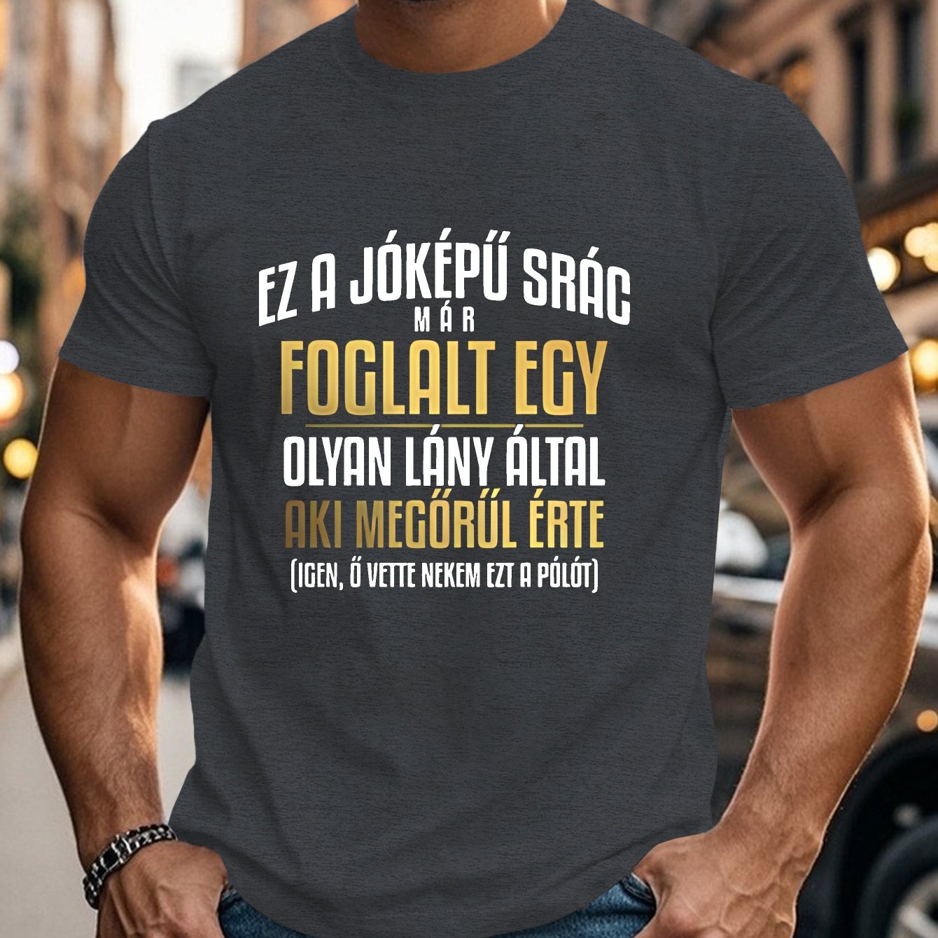 TEMU Humorous Hungarian Sayings On A Comfortable T-shirt For Larger Men, Plus Size
