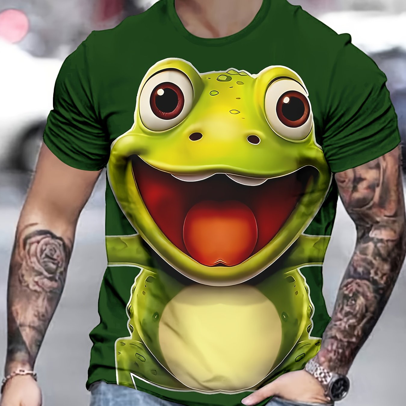TEMU Men's 3d Print Fashion T-shirt