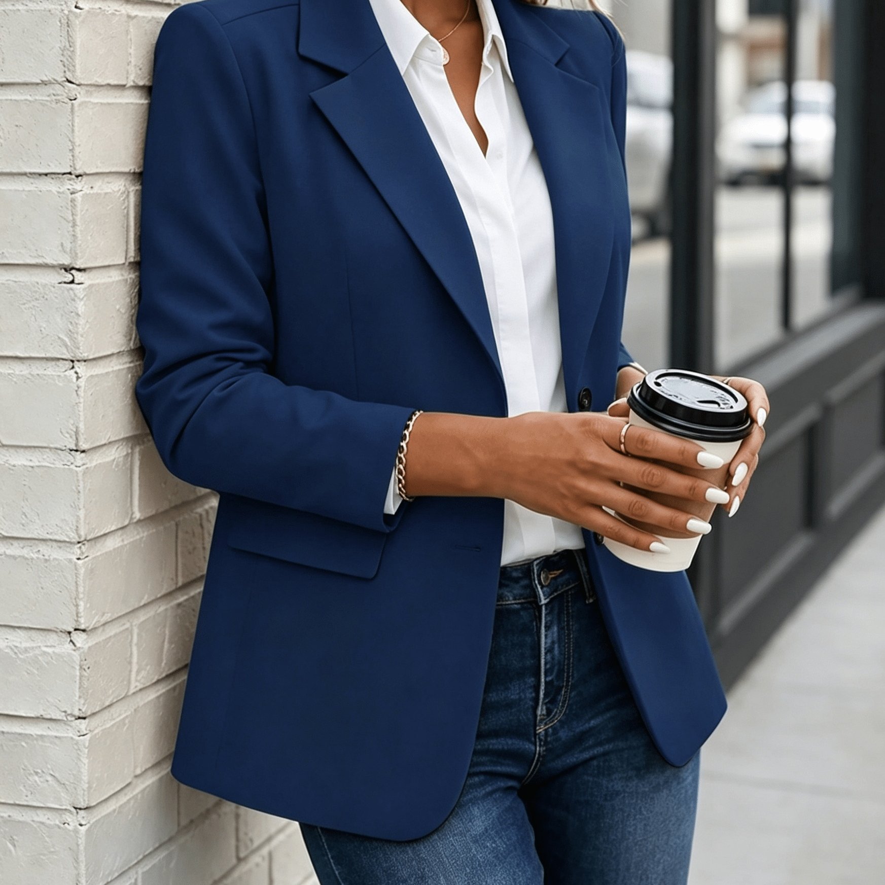 TEMU Spring/autumn New Style 2-button Versatile Professional Casual Suit Jacket