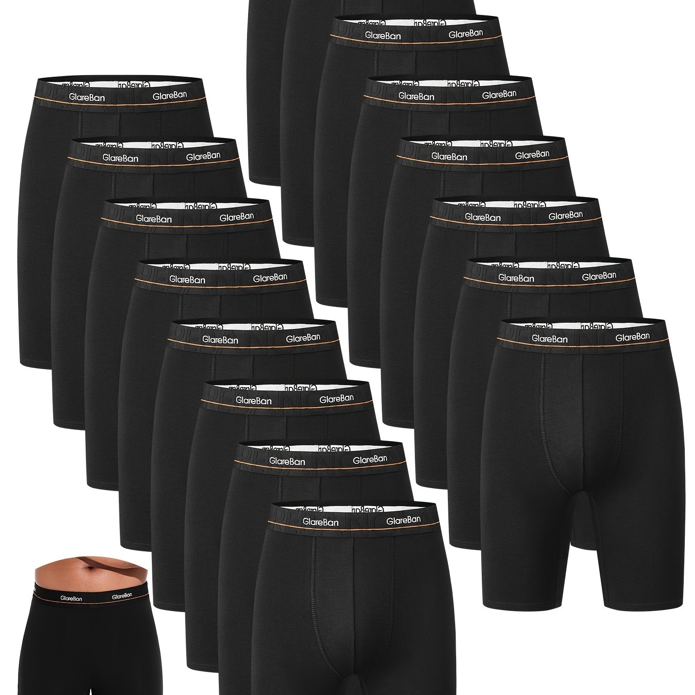 Image of 16pcs Set Long Leg Shorts Men New Underwear Fashion Style Men's Underpants For Men Homme Boxershorts Soft