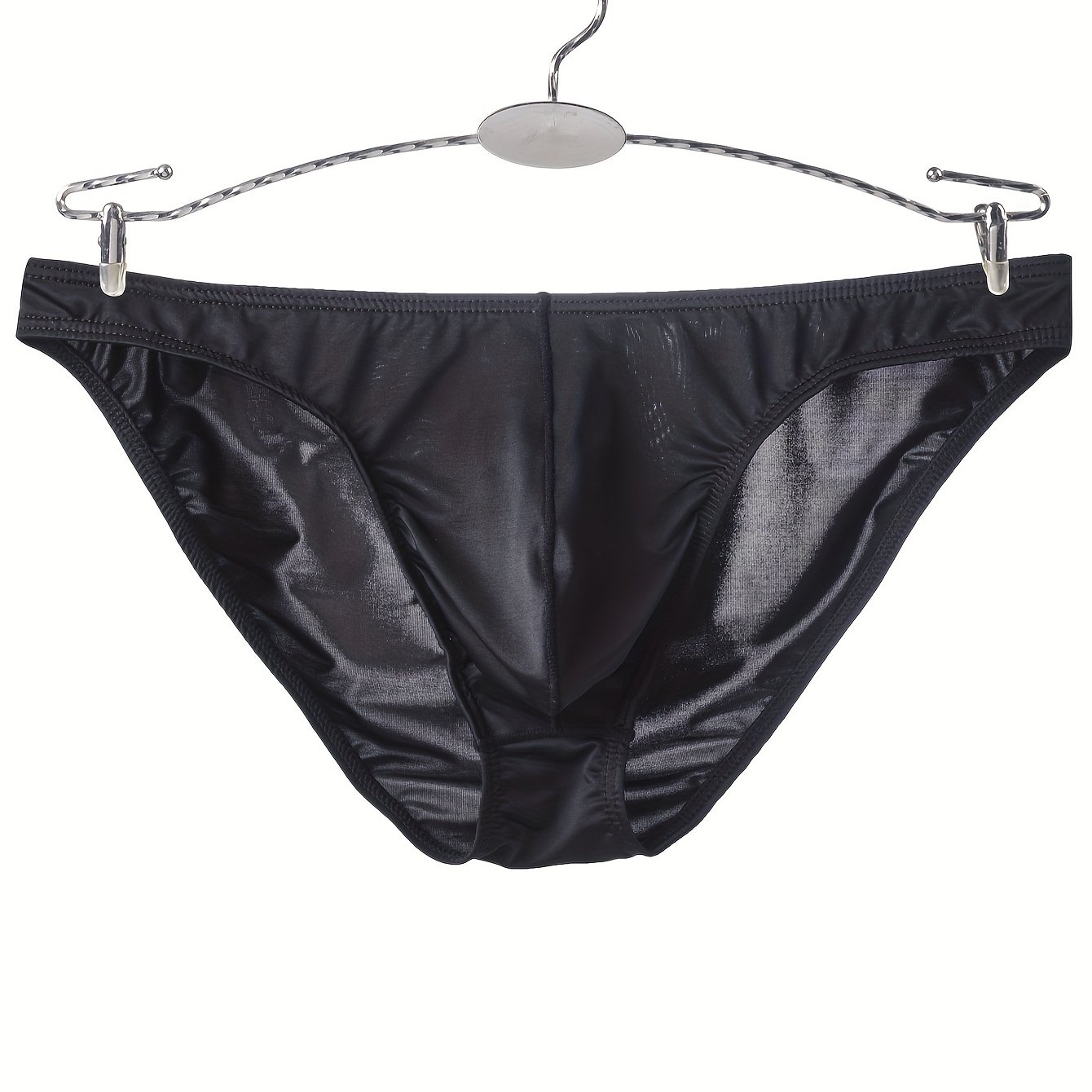 Image of Transparent Sexy Ice-feeling Summer Low-waist Men's Briefs Underwear Fashionable Breathable Shorts Underpants
