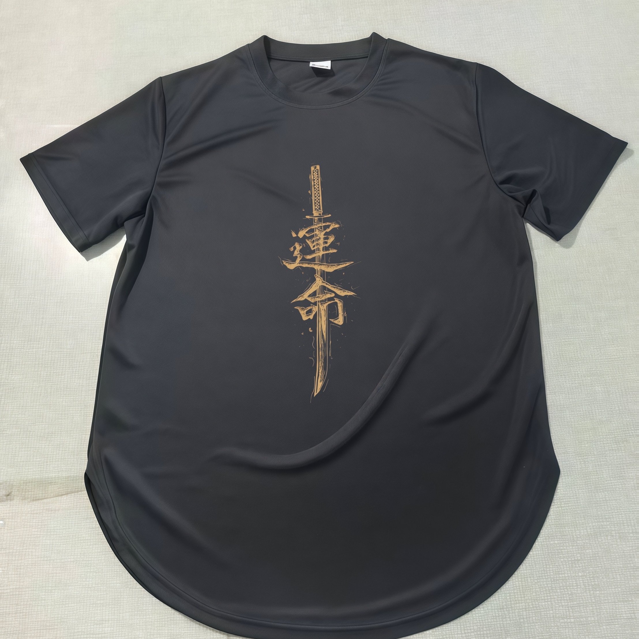TEMU Men's Longline T-shirt With Style, Soft And Breathable, 100% Polyester, Colorful Printed Design, Crew Neck, Short-sleeve Summer Shirt, T-shirt