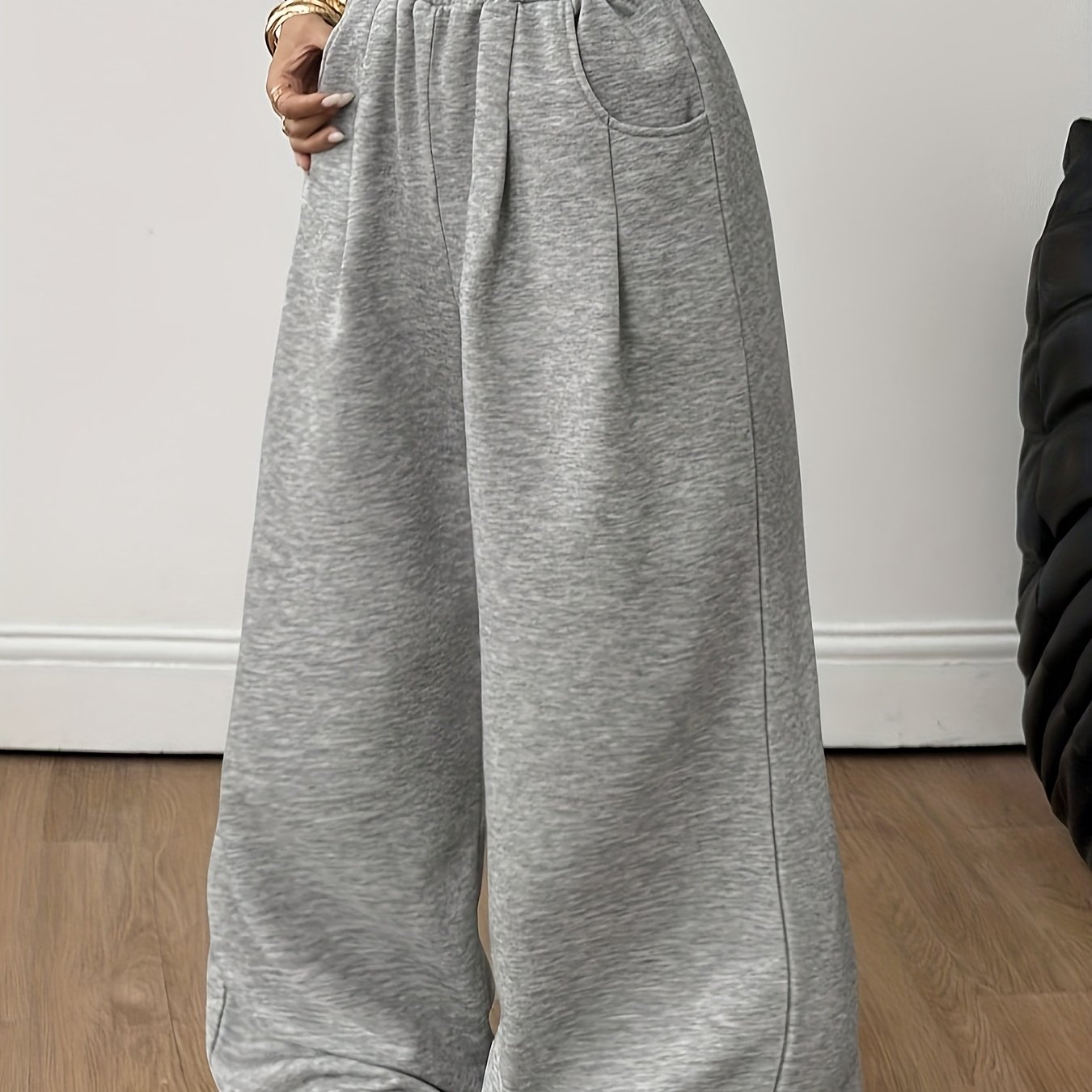 TEMU Y2k Trendy Fashion Casual Long Loose Wide-leg Pants