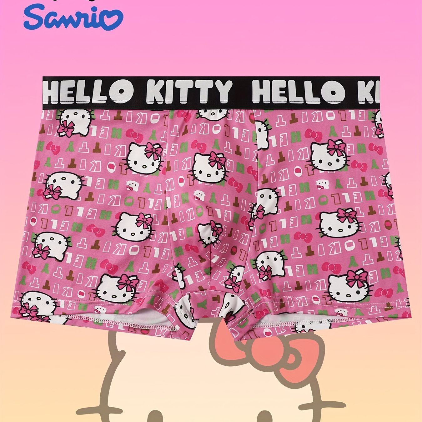 E-shop 1 Stück Sanrio Herren Boxer Briefs - Ultraweich und Atmungsaktiv, Bequeme Unterwäsche