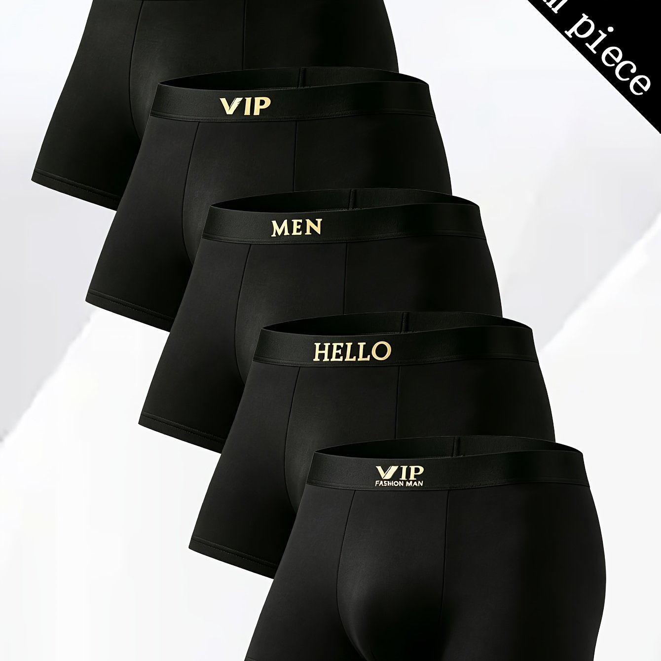 TEMU Random 1 Piece Men's Flat Underwear, Made Of High Elasticity And Friendly Fabric Soft And Smooth, Made Of Polyester Fiber Material Soft, And Has