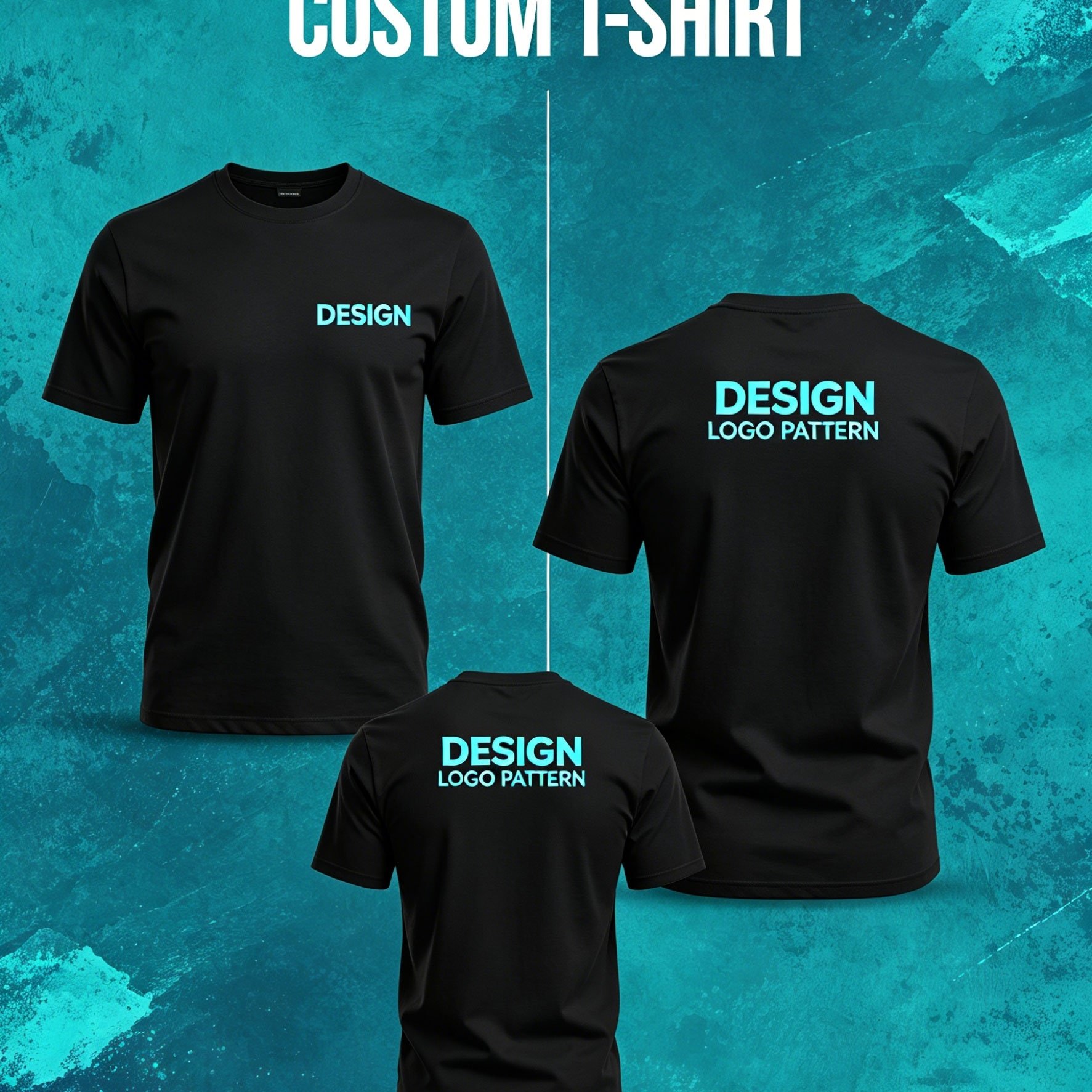 TEMU Custom Unisex T-shirts - Personalized Text/logo/photo/pattern Printing, Casual Round Neck Short Sleeve Tees For Men And Women, Gift