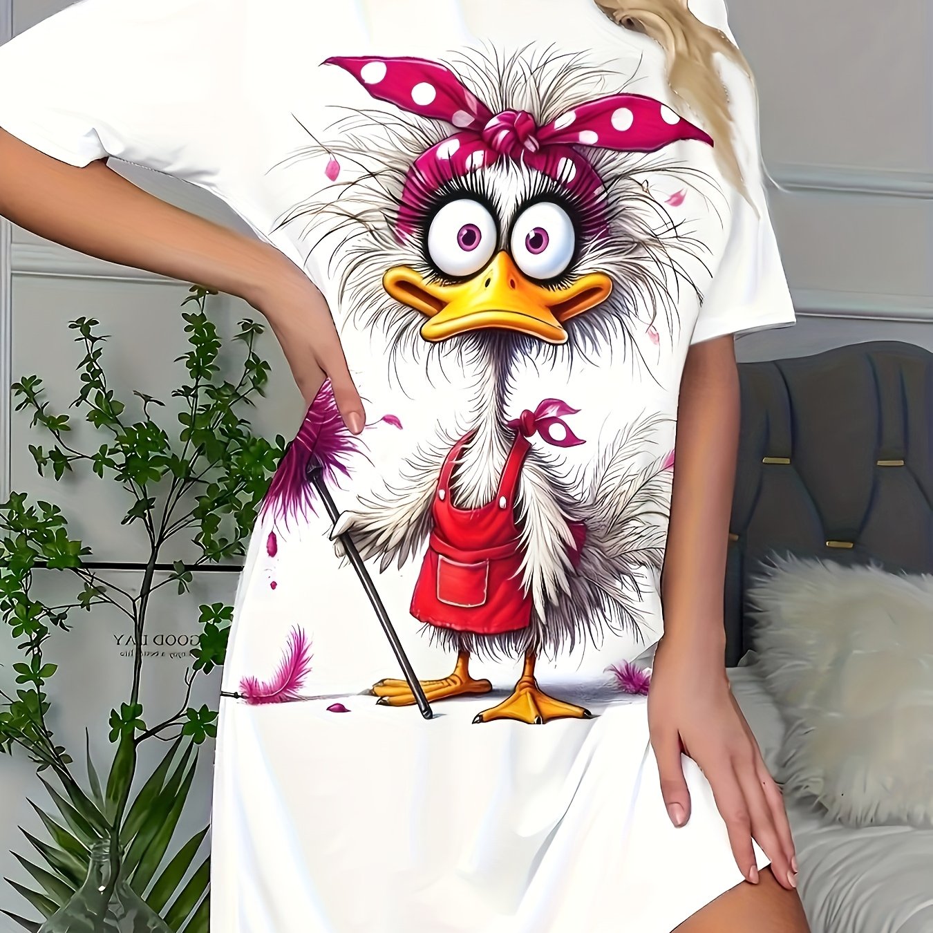 Women's Abstract Print Nightgown