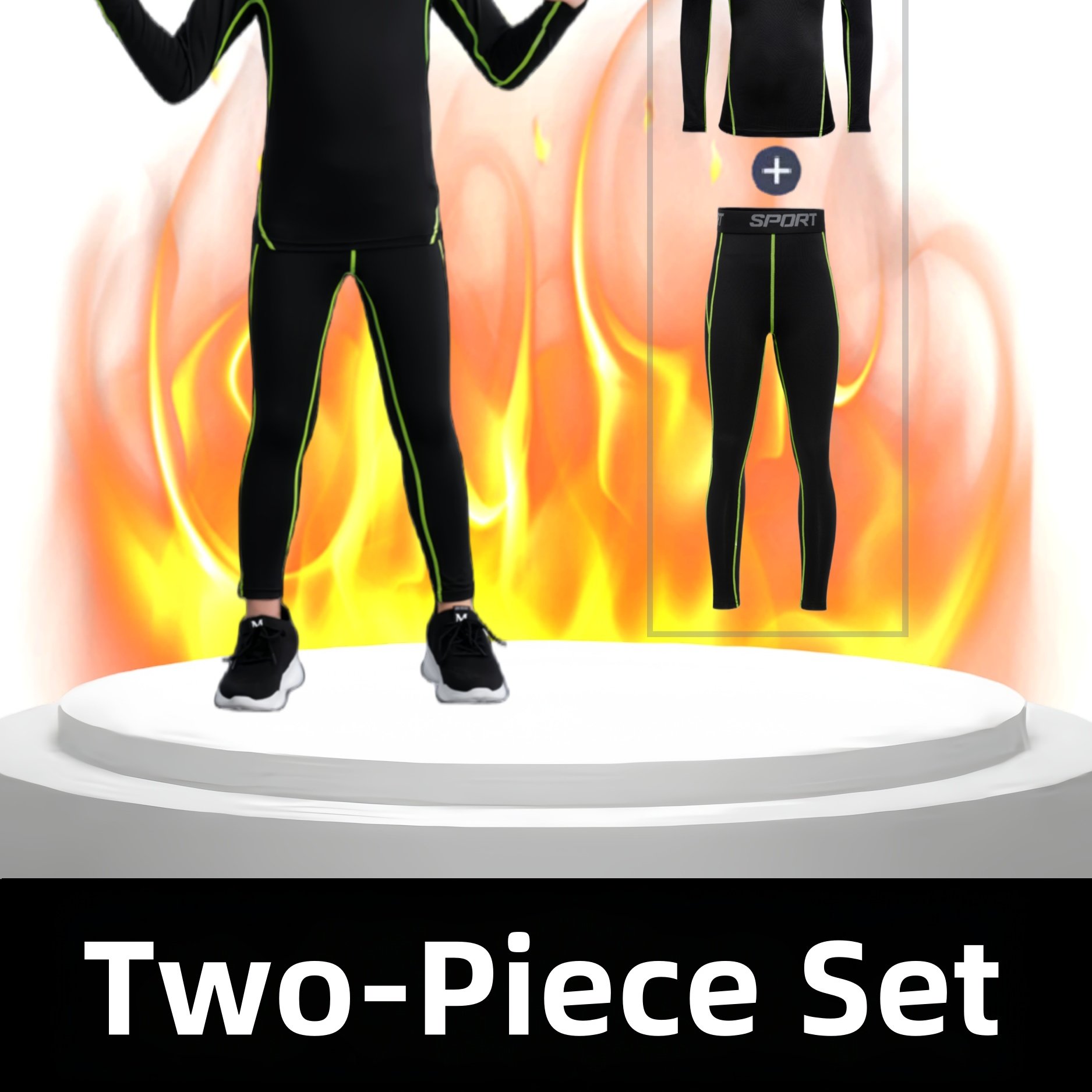 2pcs Kids' Thermal Underwear, Solid Color Long Sleeve Top And Pants, Soft Comfy, Girls' And Boys' Clothes For Winter