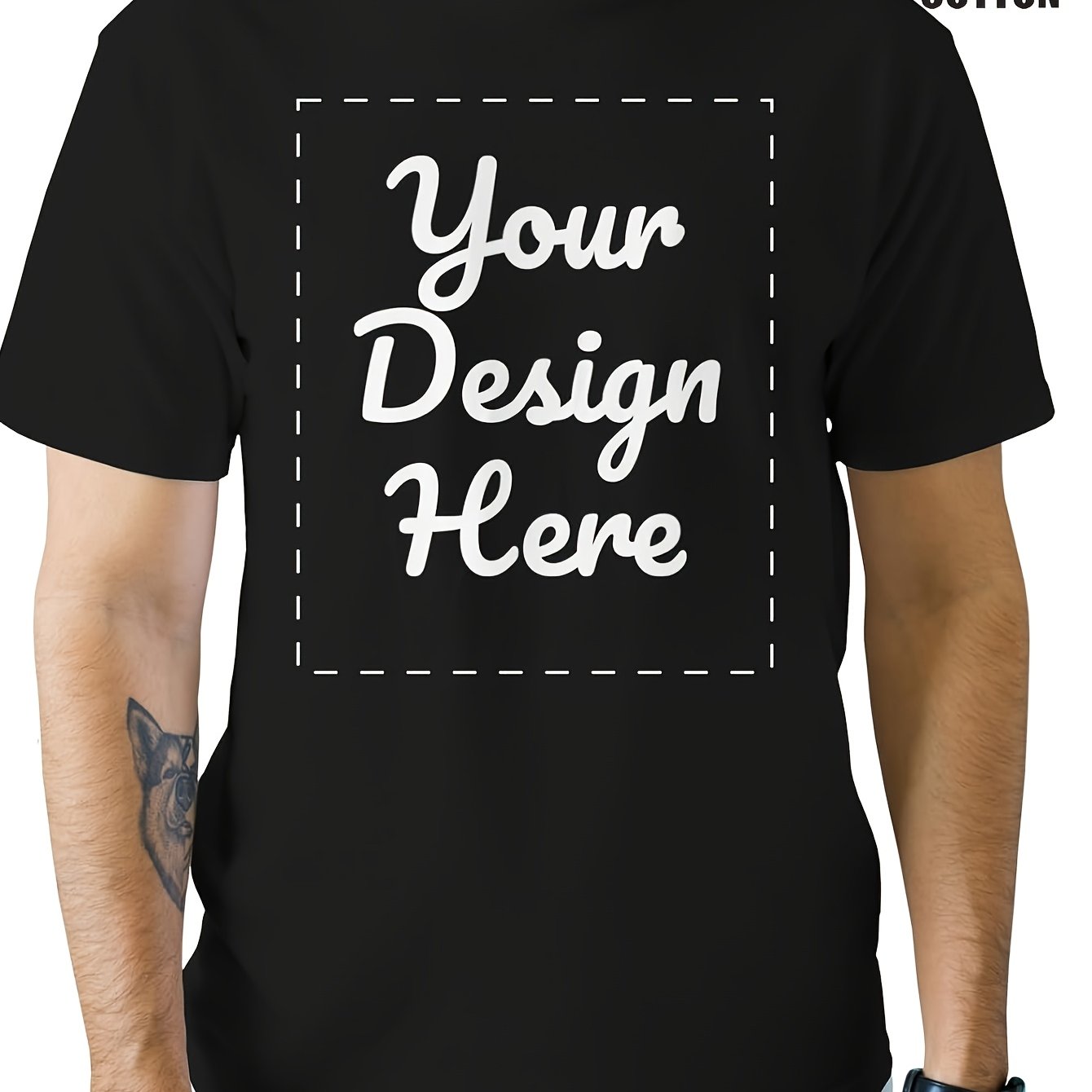 Image of Customized Product 's T-shirt, Personalized Short Sleeve, 100%, Design, Custom Your Own T-shirt, Summer Cool Recommendation, Gift Recommendation