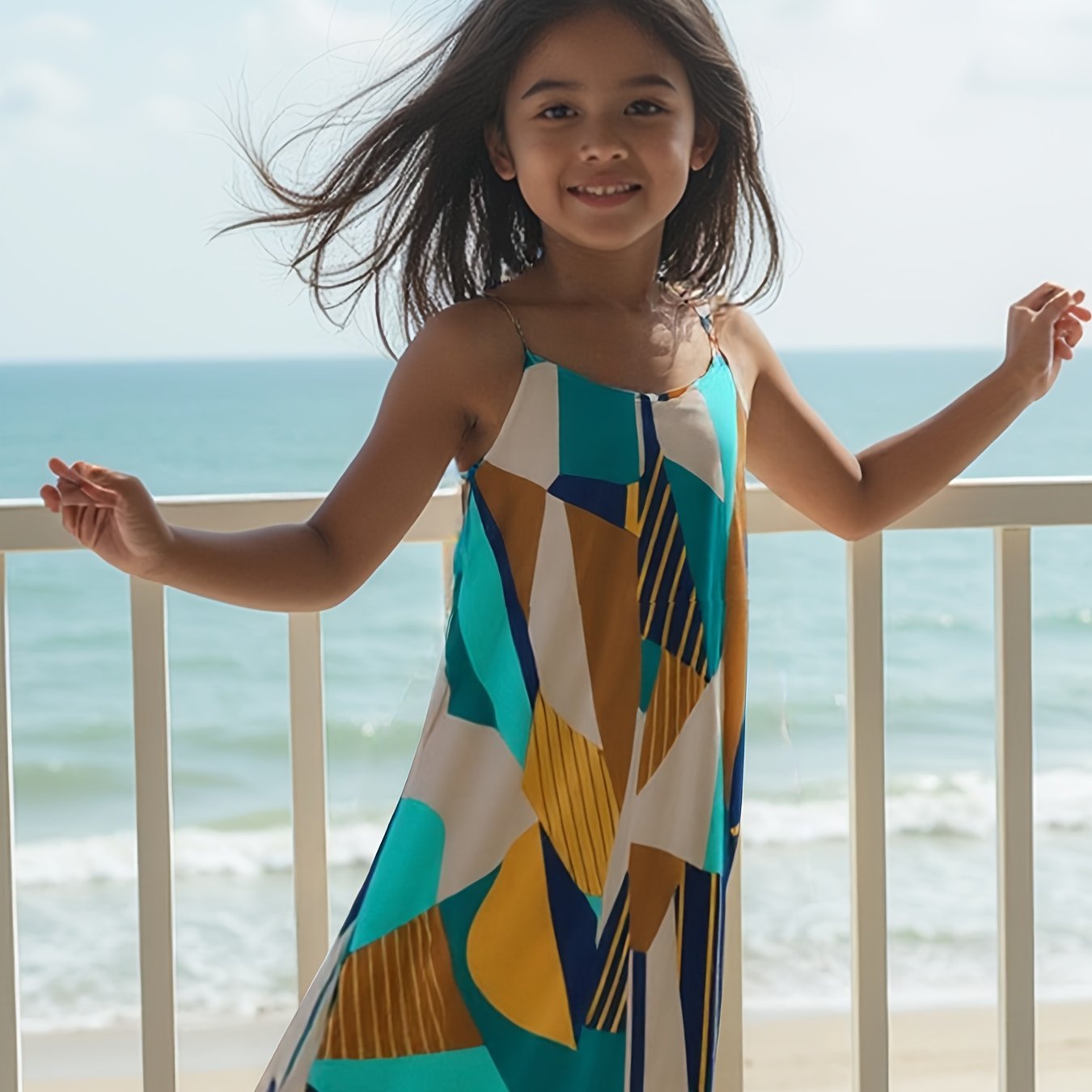 Directional ' Fashion Casual Tropical Print Dress