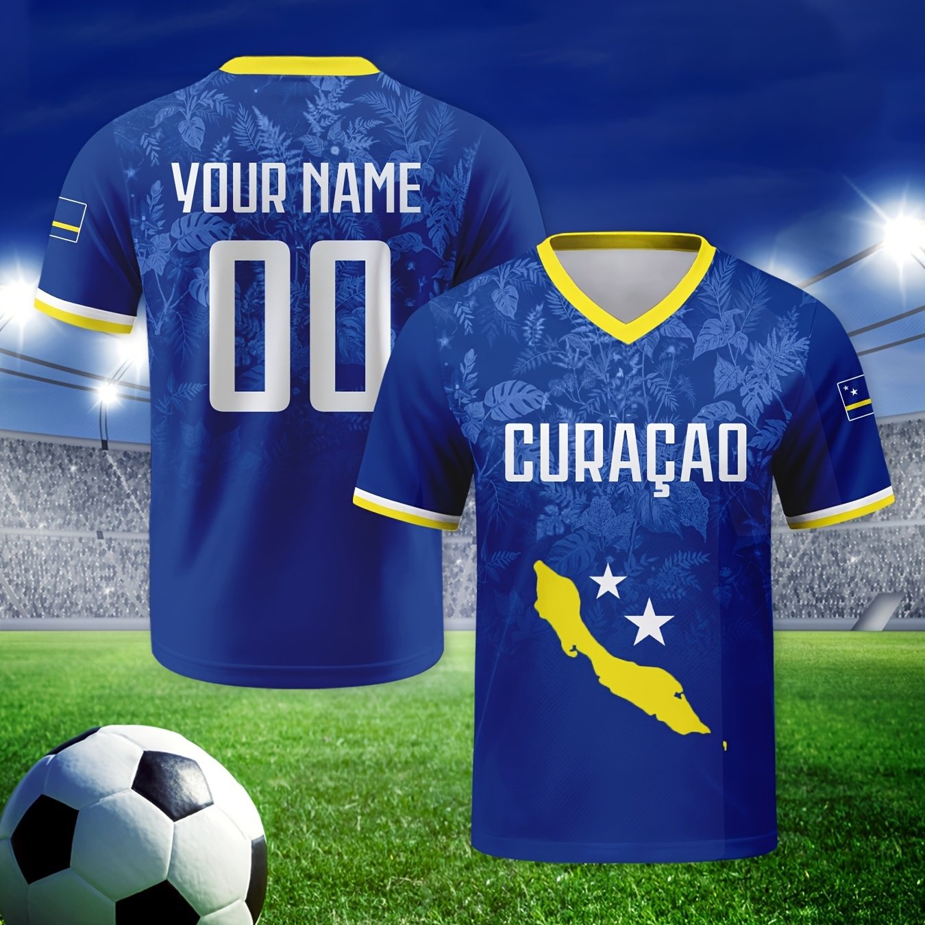 TEMU Custom Football Jersey With Personalized Name And Number, Dark Blue Football Shirt Featuring , Stylish And Comfortable Breathable Short-sleeve