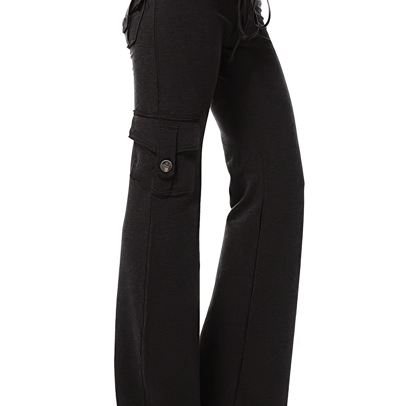TEMU 1pc Women's Yoga Pants Size Outdoor Pants Gym Casual Outdoor Travel Miniature Bell Bottoms