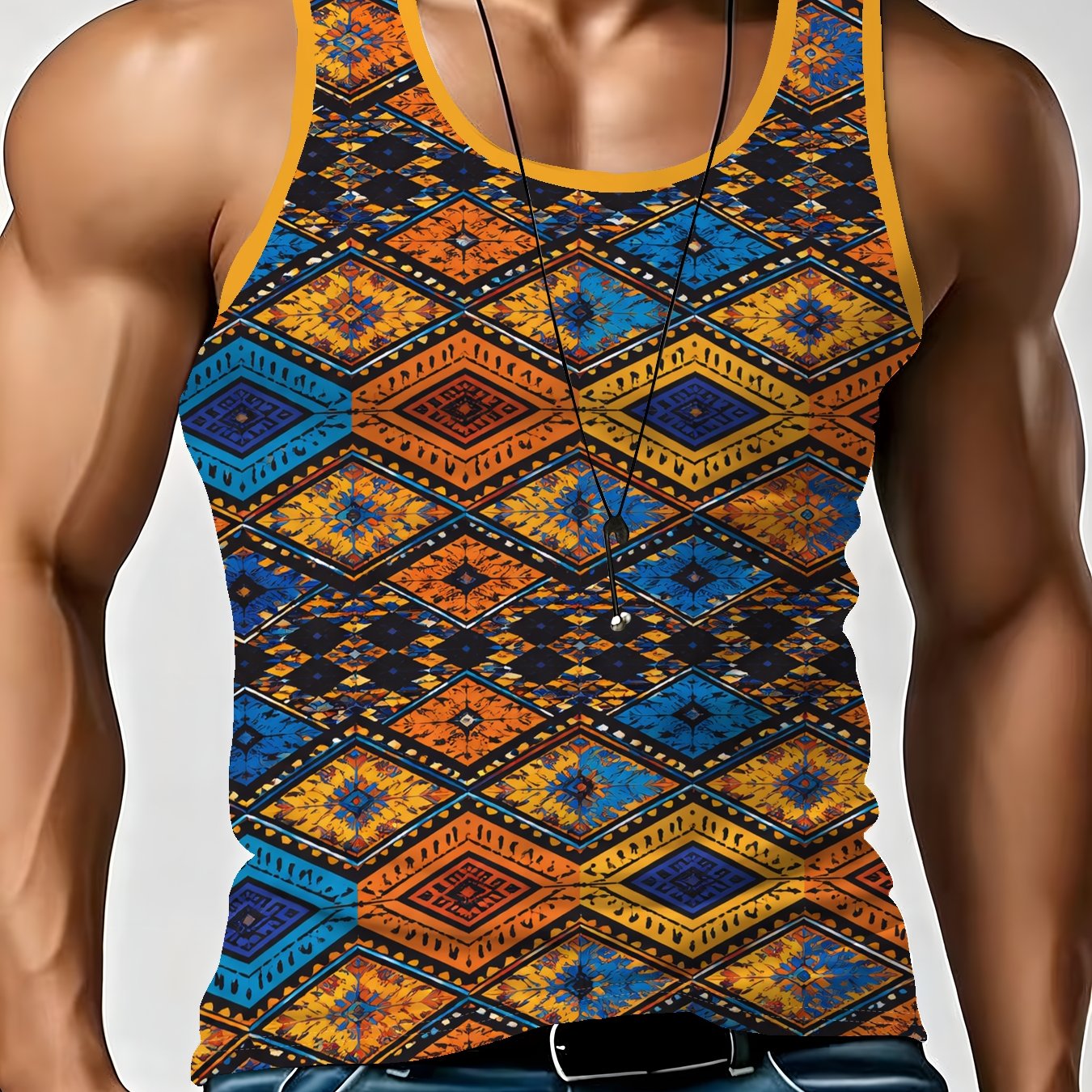 TEMU 2026 Trendy Summer Tank Tops For Men, Casual Sports Vests