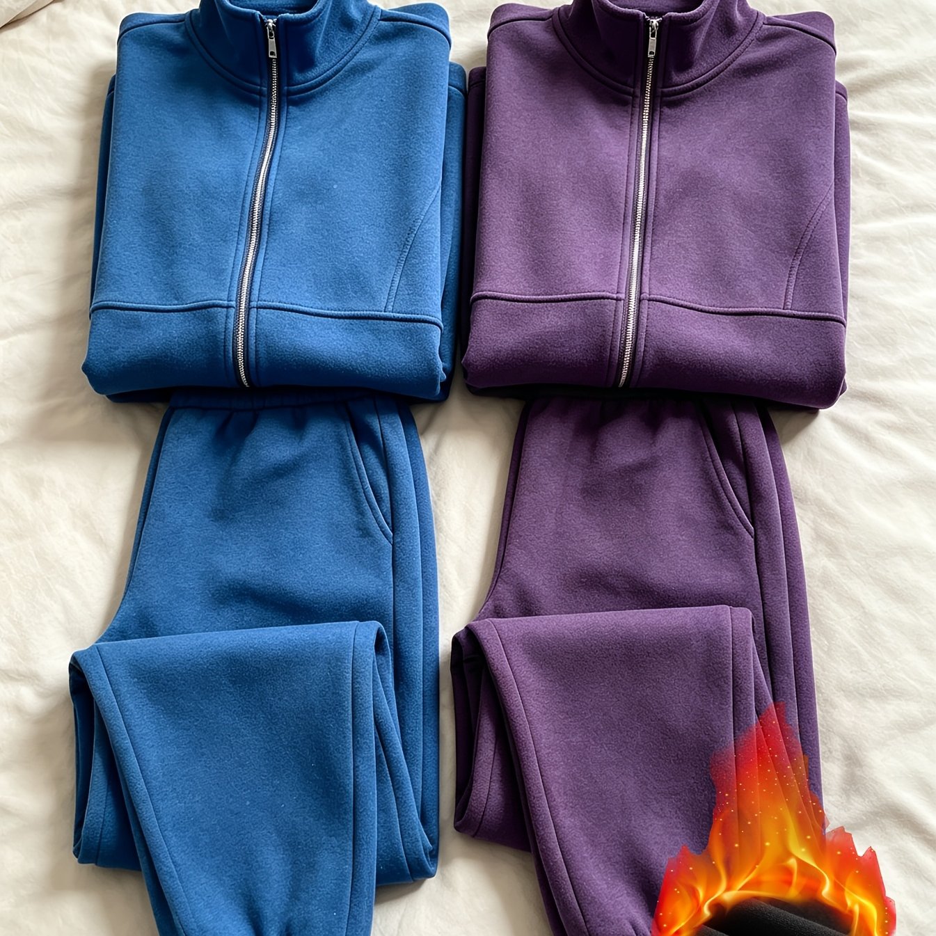 TEMU Women's 4pcs Loungewear Thickened Long Lasting Casual Versatile Sister Matching Set Must Have For Fall And Winter Halloween And Christmas Gift