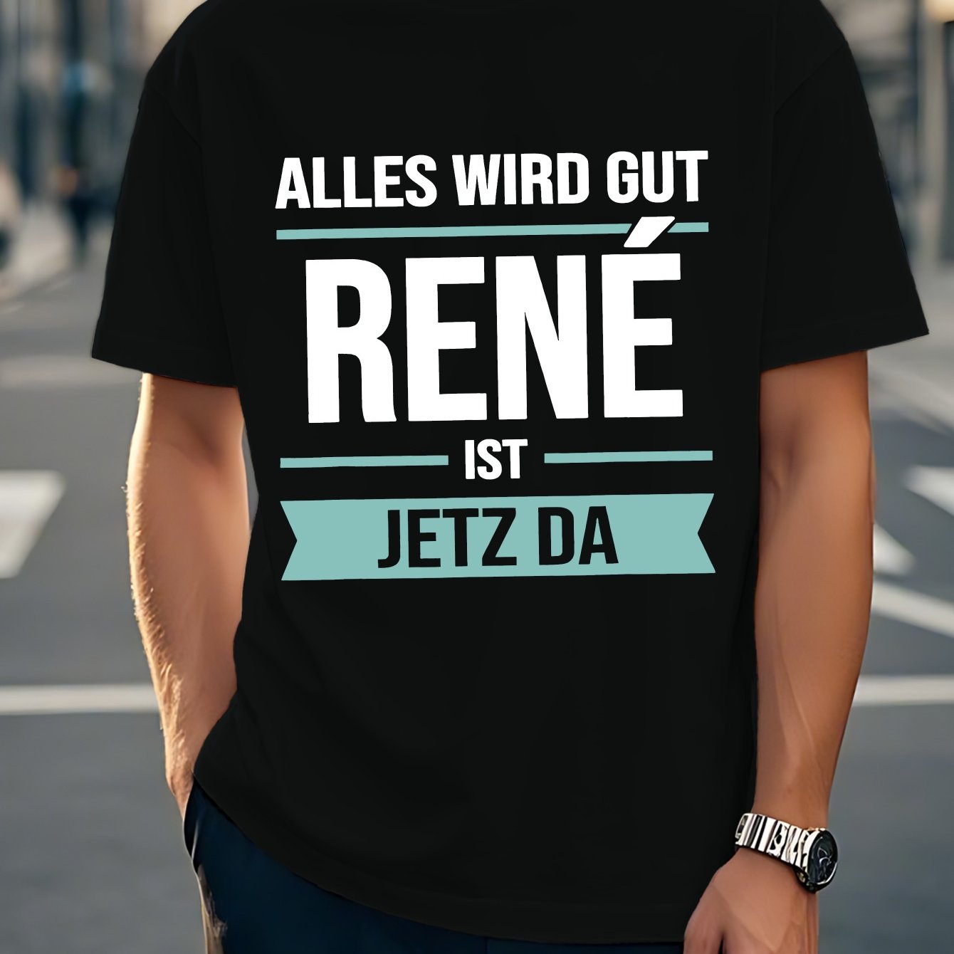 E-shop Herren Kurzarm T-Shirt mit lustigem deutschem Design für den Sommer