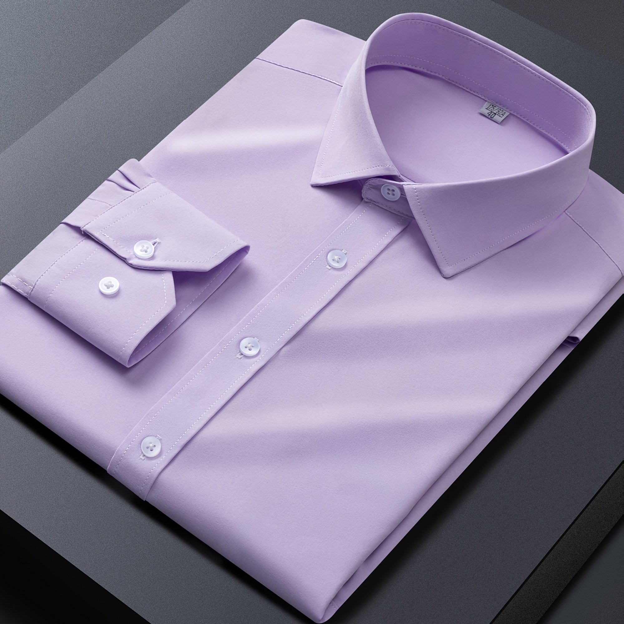 Men's Long-sleeve Button-up Shirt Suitable For Semi-formal Occasions And Summer Business Settings