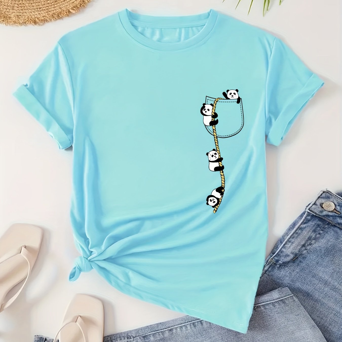 TEMU Casual T-shirts Printed T-shirts