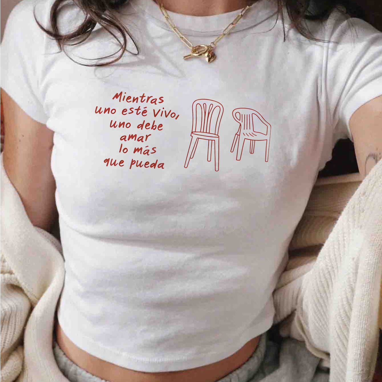 TEMU Love While Print Women'S Inspiration Camiseta Top Corta Cuello - Y Verano Diseño Fantasía Casual Y Citas Icónicas - Lavable A Máquina Cómoda