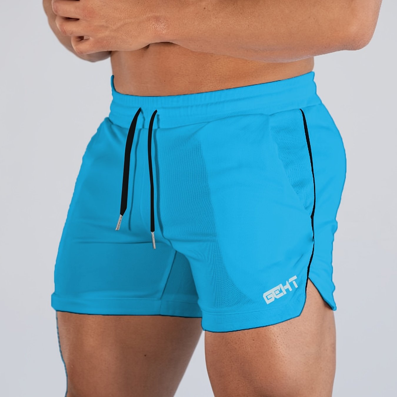 TEMU Men's Shorts, Versatile And Comfortable Drawstring Shorts, Suitable For Summer Fitness, Running, And Outdoor Sportswear, Summer, Sporty Style