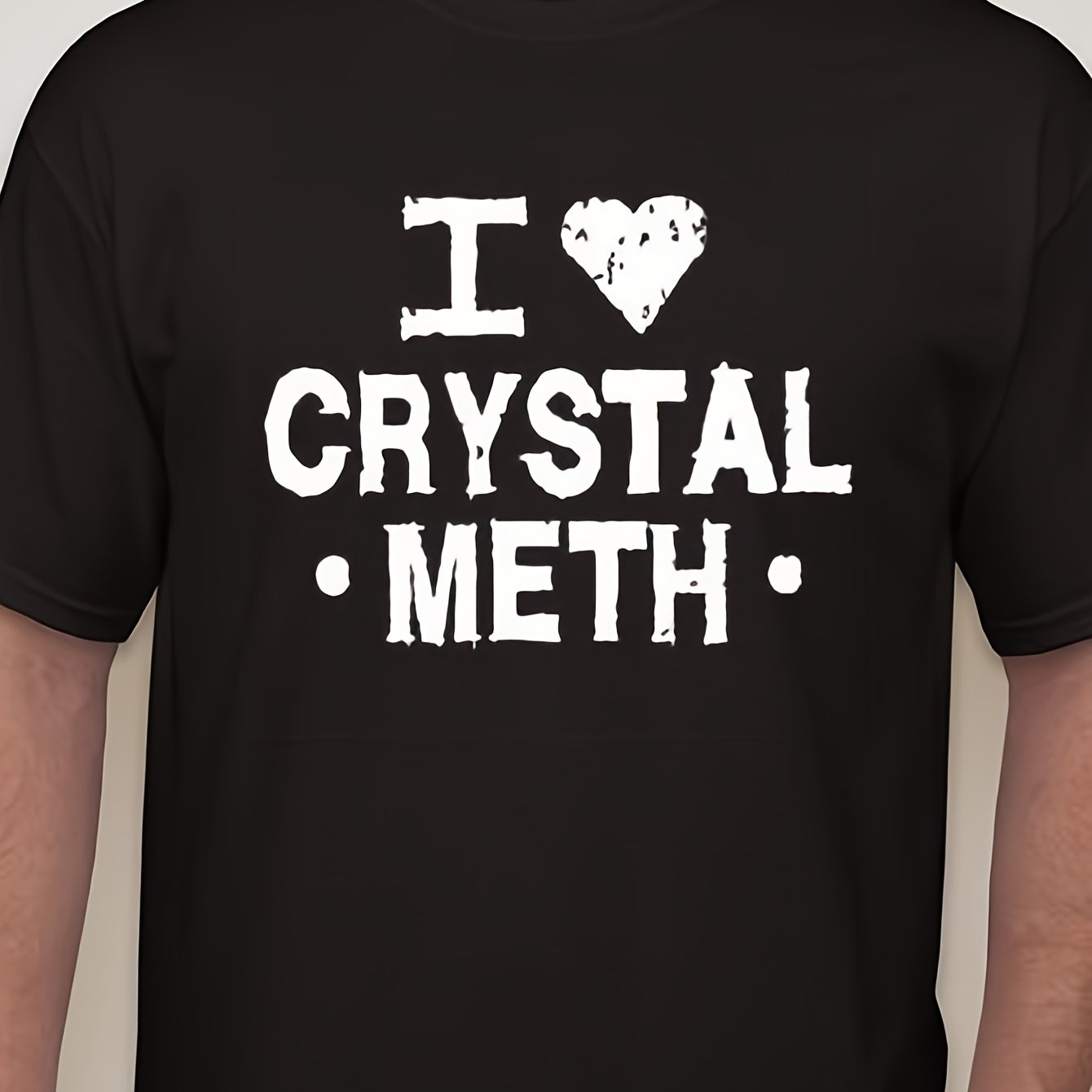 I Heart Love Crystal Meth Drugs Funny T Shirt Tee All Sizes And Colors