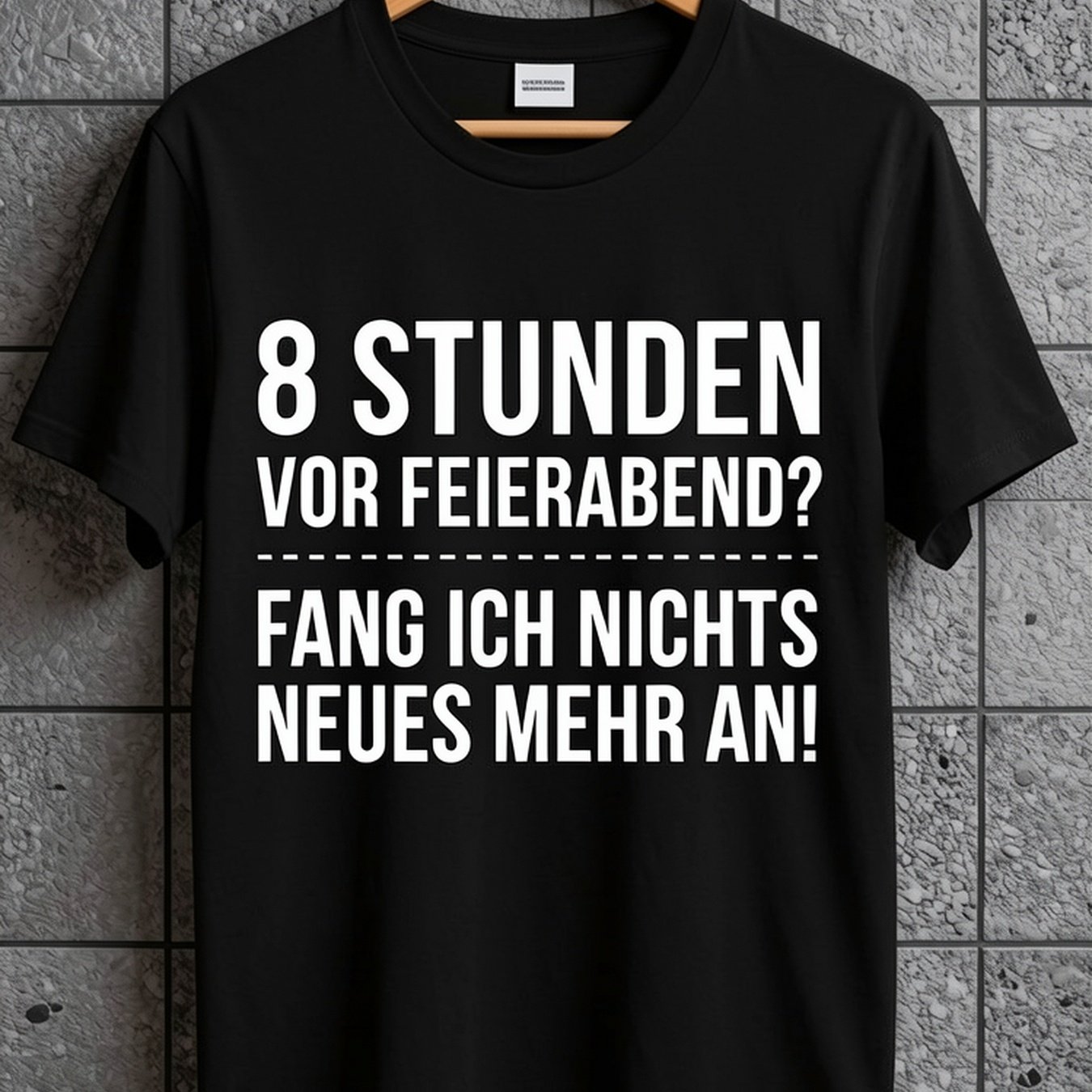Black T Shirt With Before Text Print For Casual Wear And Work Humor