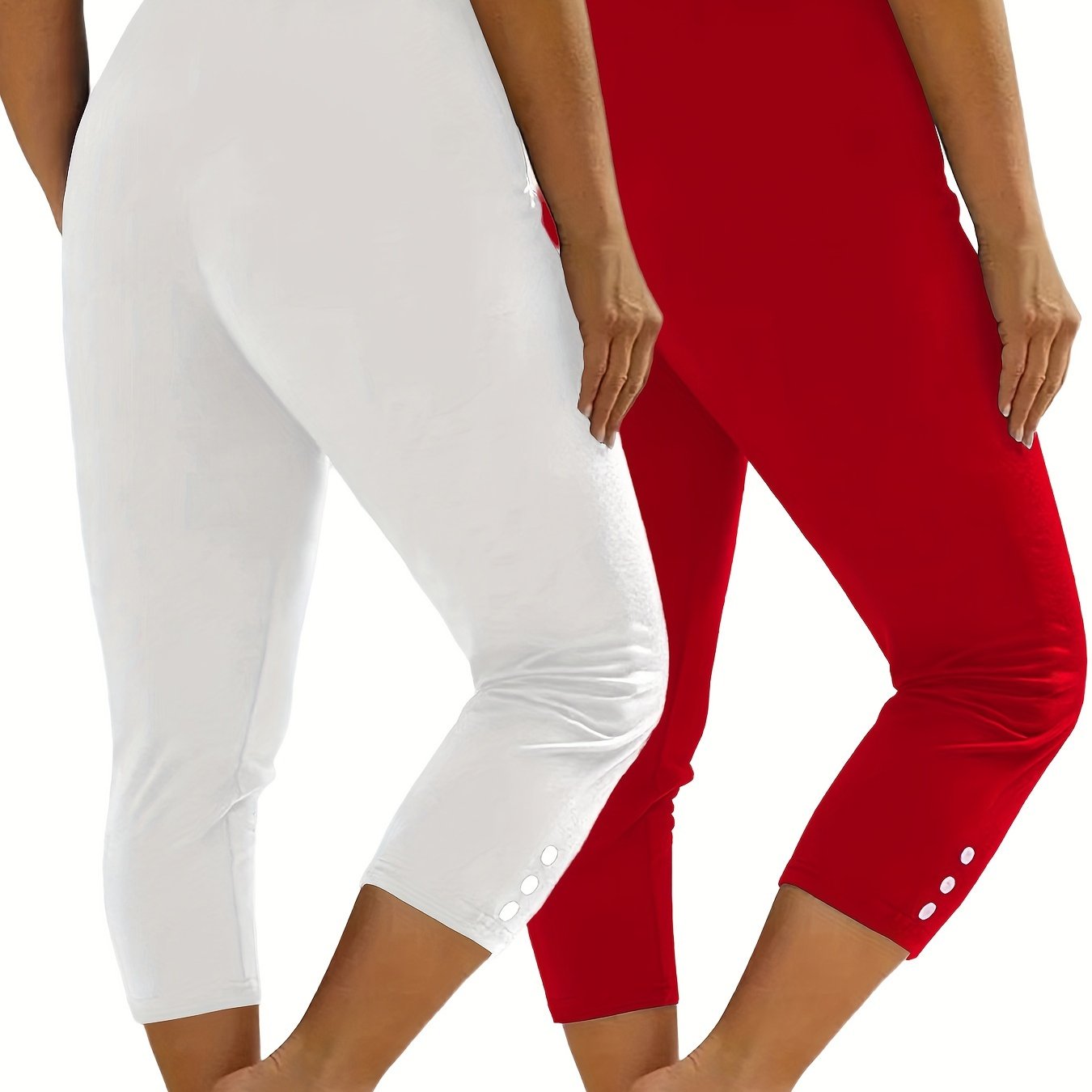 2pcs Fashion Casual Tight Athletic Leggings