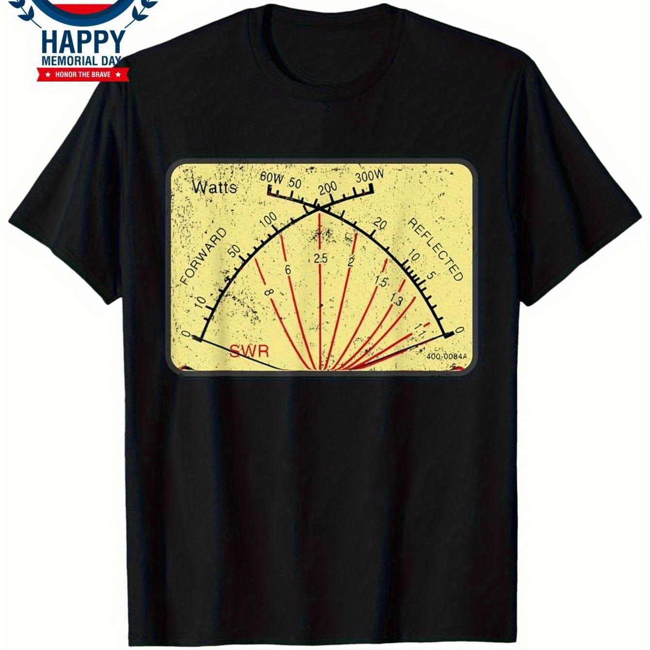 TEMU Män SWR Mätare Amatör Ham Radiooperatör CB Radio Ham Radio Dad T-shirt