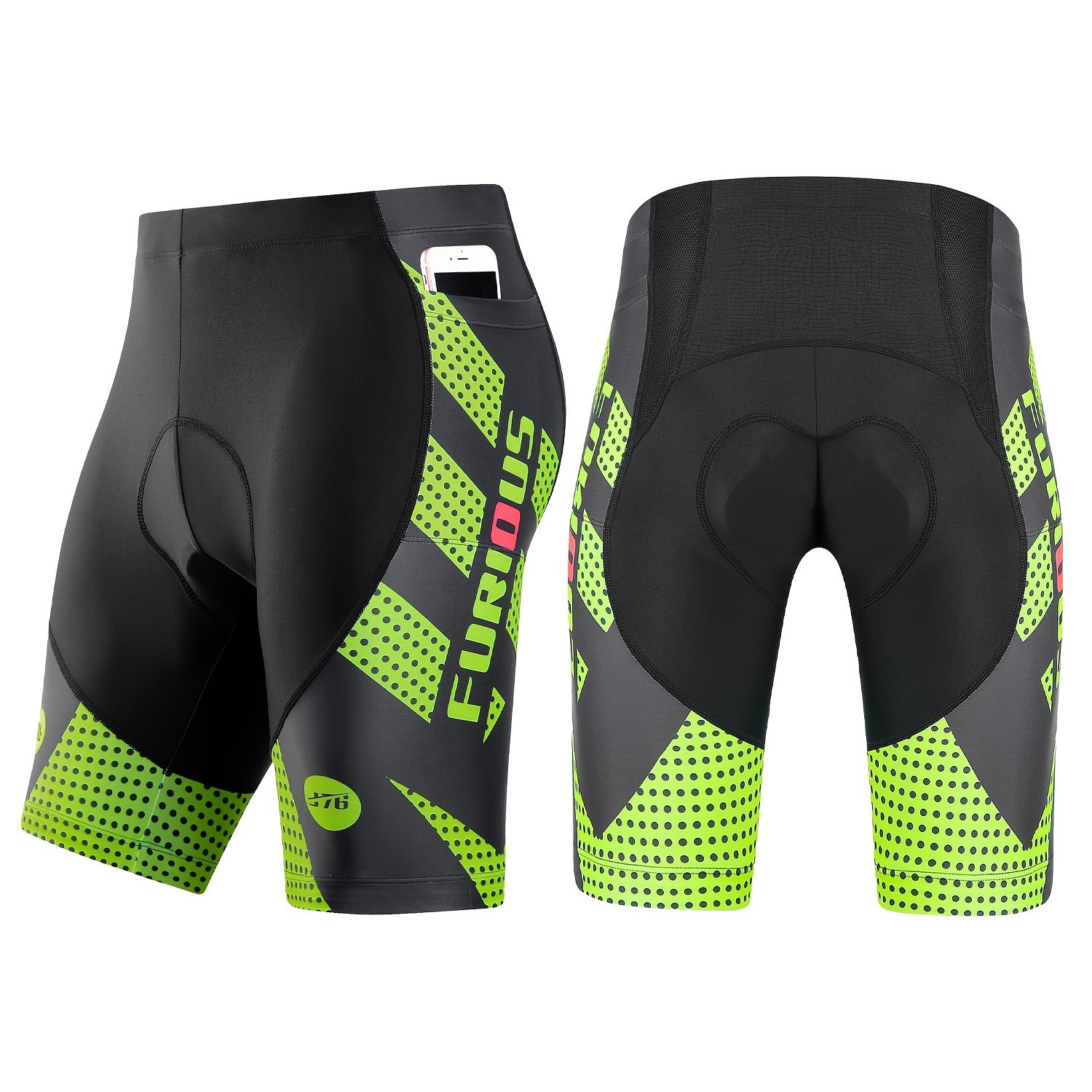 E-shop Herren High-Elasticity Radlerhose mit – Eng anliegende Shorts, atmungsaktiv für Sommer, Berg & Freizeit, handwaschbar für Pendeln, Touren