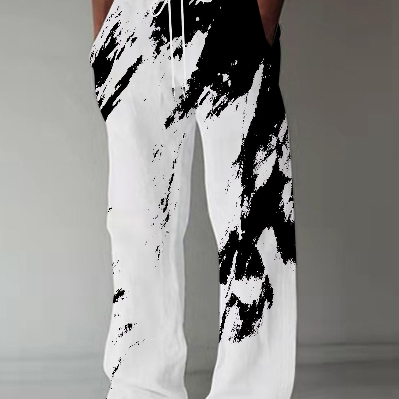 Men's Loose 3d Printed Long Pants, Full Print, Breathable Quick-dry Unique Street Style