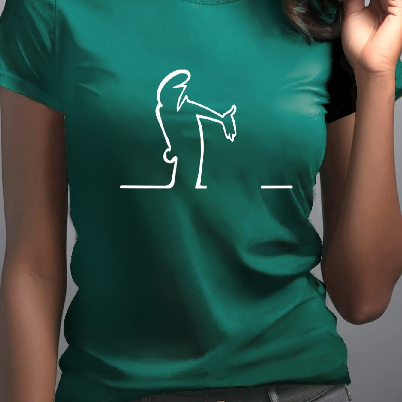 TEMU Women's Summer Clothing | Short Women's T-shirt With Round Neck Design, Casual And Elegant Women's Wear