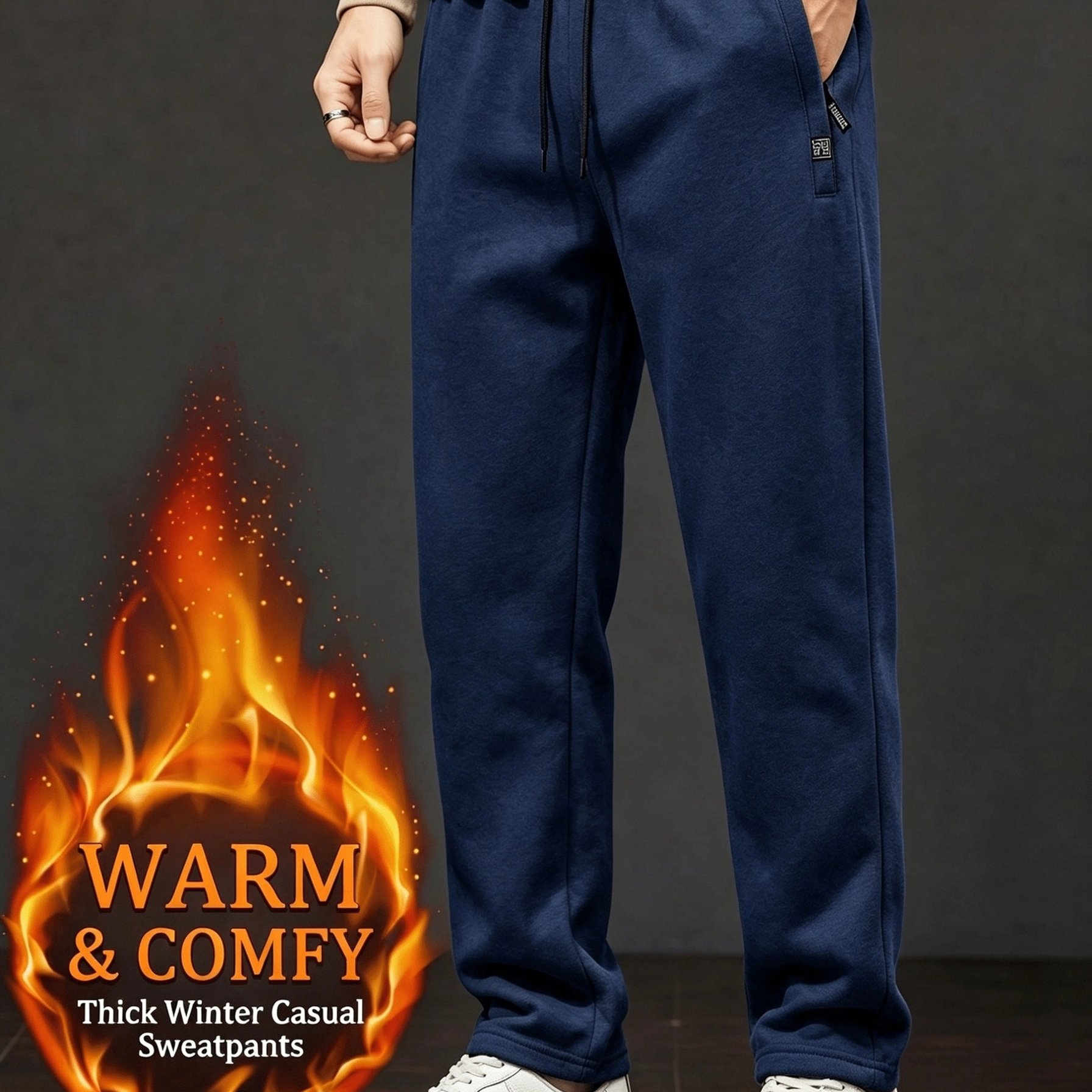 TEMU Pantaloni da qualit� | Nuovi pantaloni lunghi sportivi casual da in pile per /inverno, vestibilit� , pantaloni casual sportivi quotidiani con