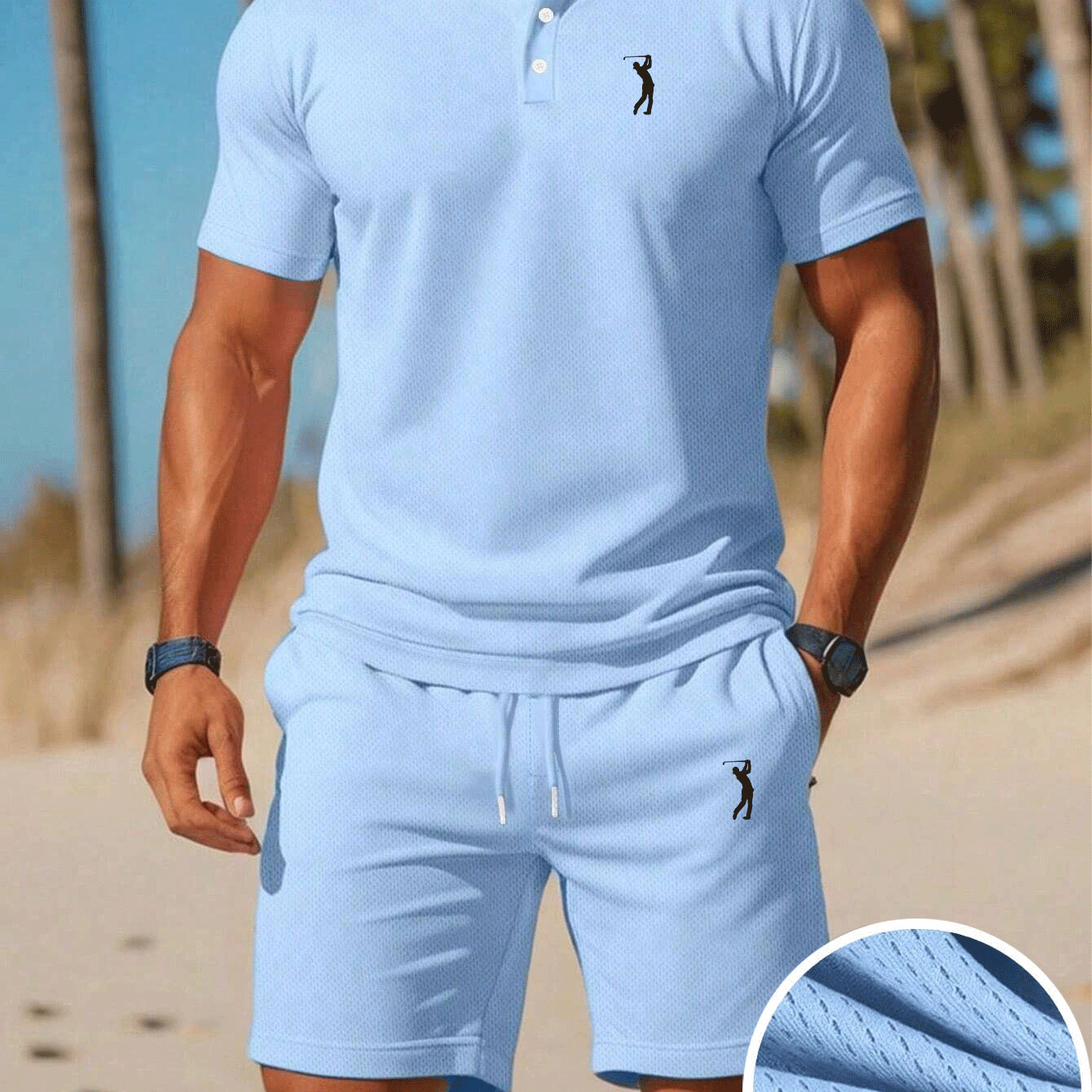 TEMU -dry Set Summer Men's Athletic Casual 2pcs