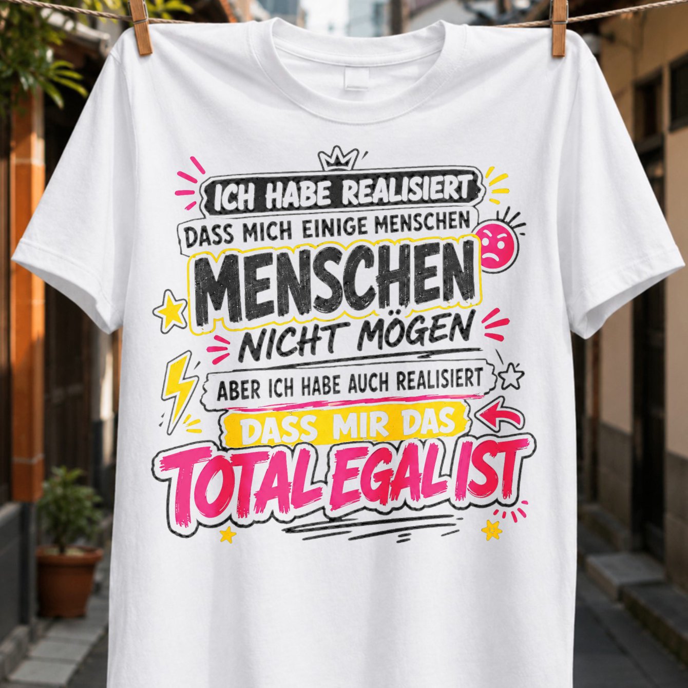 Do Not And I Do Not Care German Attitude Quote In Comic Unisex All T-shirt