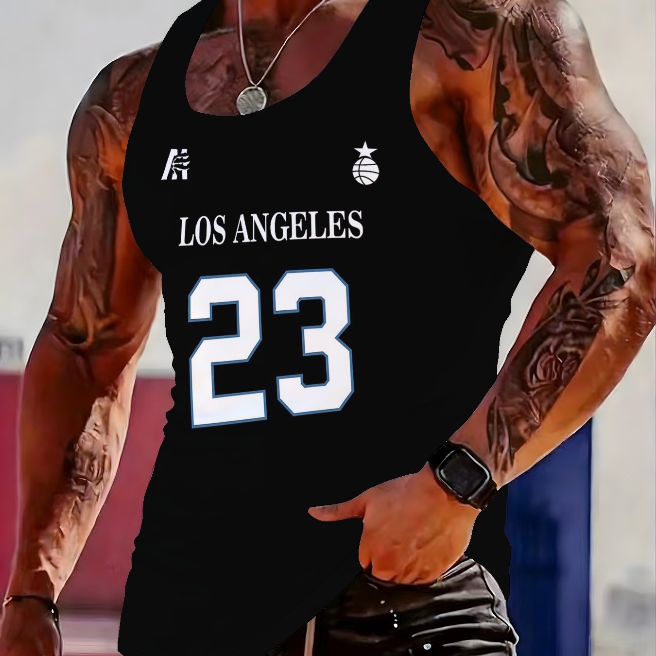 TEMU Men's Summer Loose Fit Casual Sleeveless Tank Top, Men's Workout Shirt