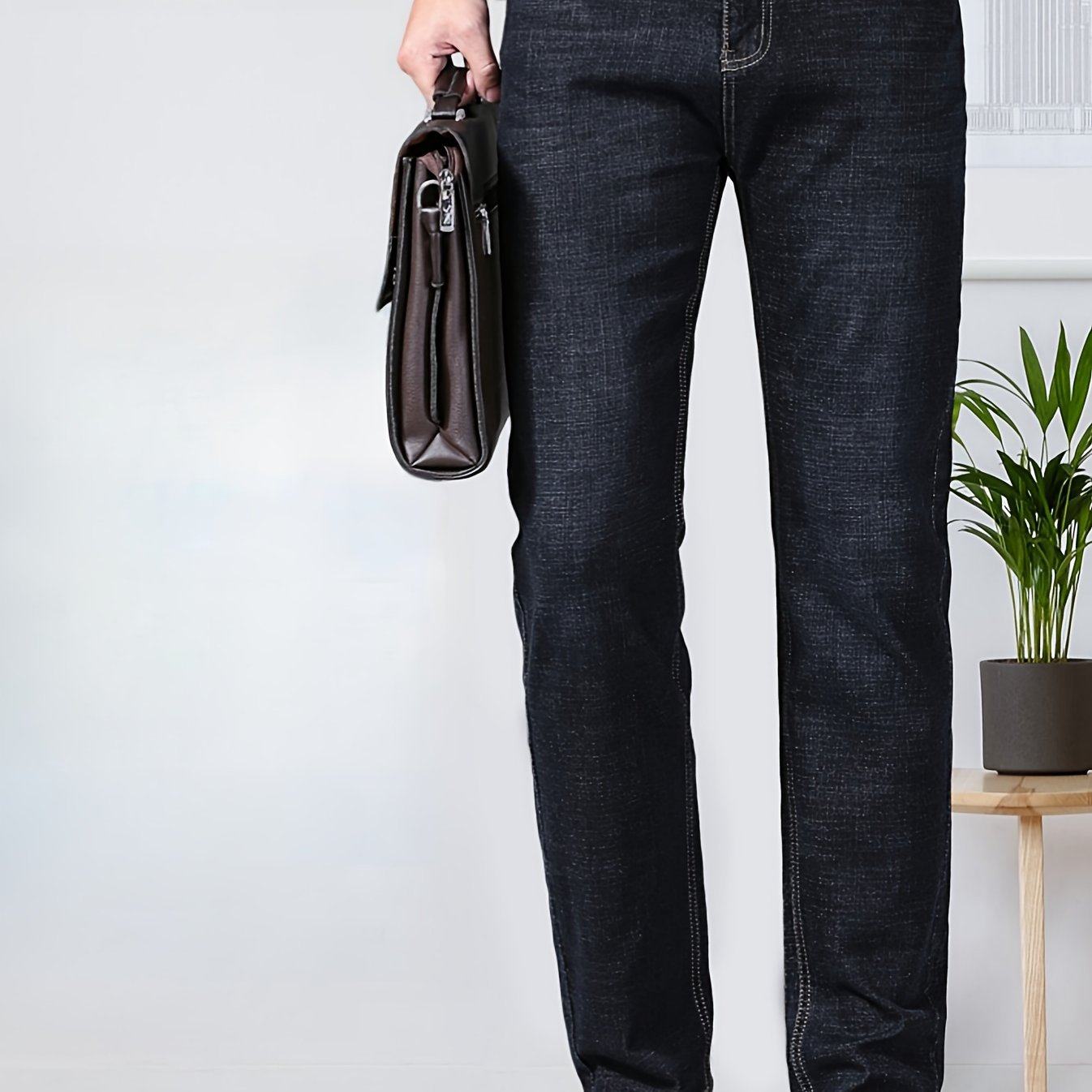Plus Size Men's Jeans High-quality Business Trousers Super Large Size Elastic Comfortable Trendy Fashion Long Pants Style