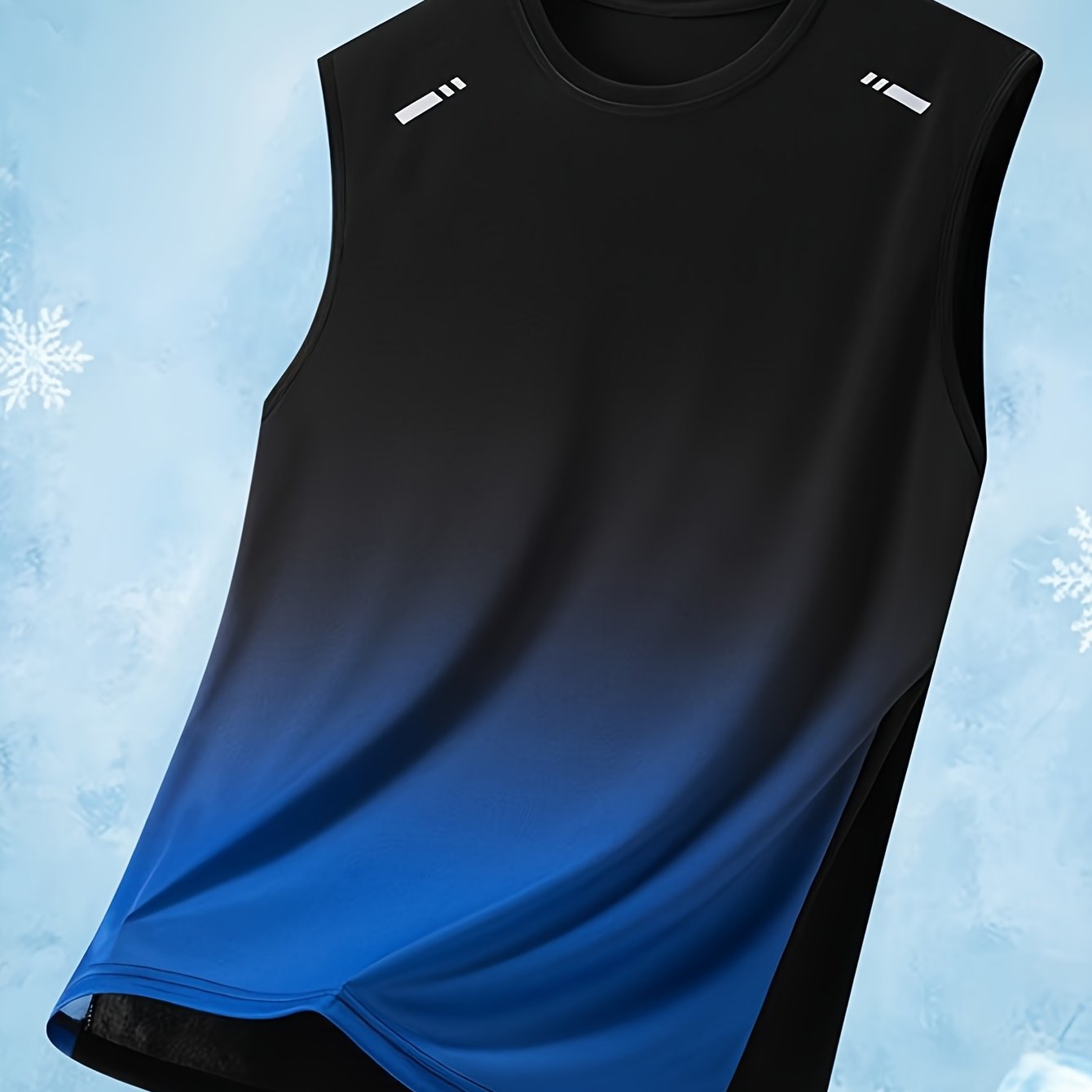 TEMU Fashionable Sports Sleeveless T-shirt Vest Basketball Jersey Gradient Casual Men's Lightweight Quick-dry