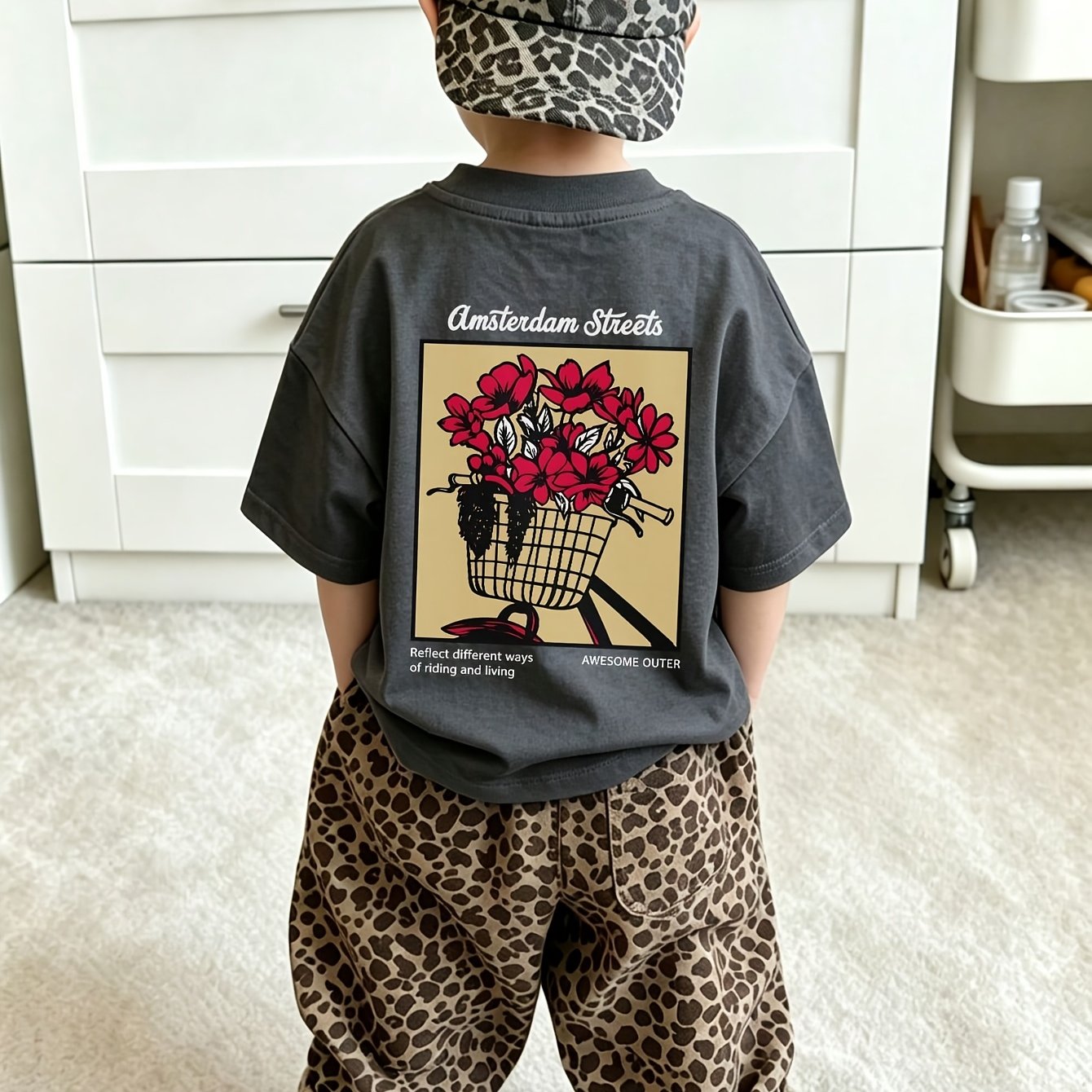 TEMU 1pc Boys T-shirt - Summer Children Short Sleeve Top, Small To Large Size Boys Short Sleeve T-shirt
