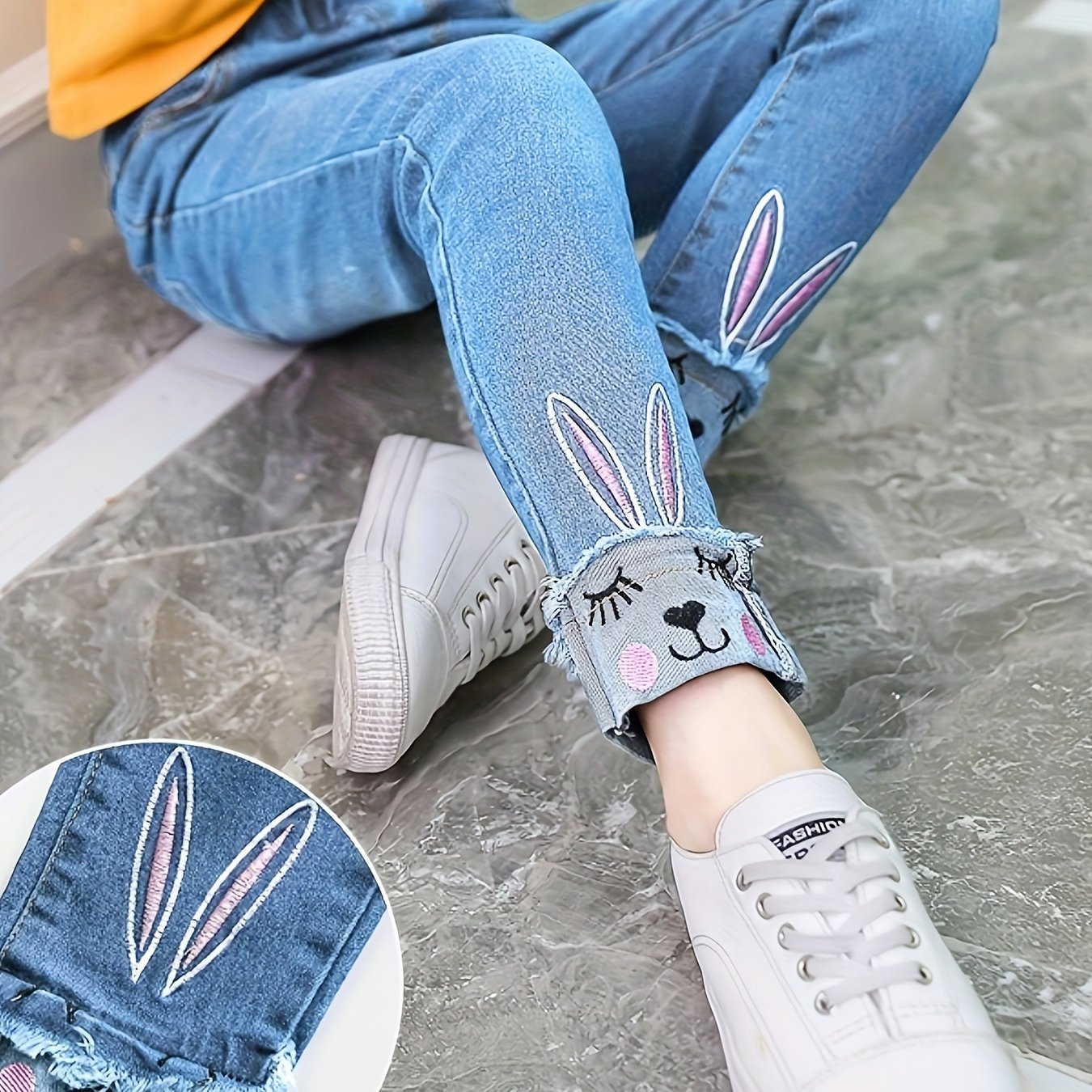 Stylish Girls' Skinny Jeans